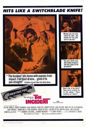 The Incident (1967) Larry Peerce, Victor Arnold, Robert Bannard, Beau Bridges, Crime, Drama, Thriller