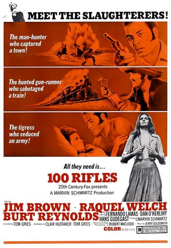 100 Rifles (1969) Tom Gries, Jim Brown, Raquel Welch, Burt Reynolds