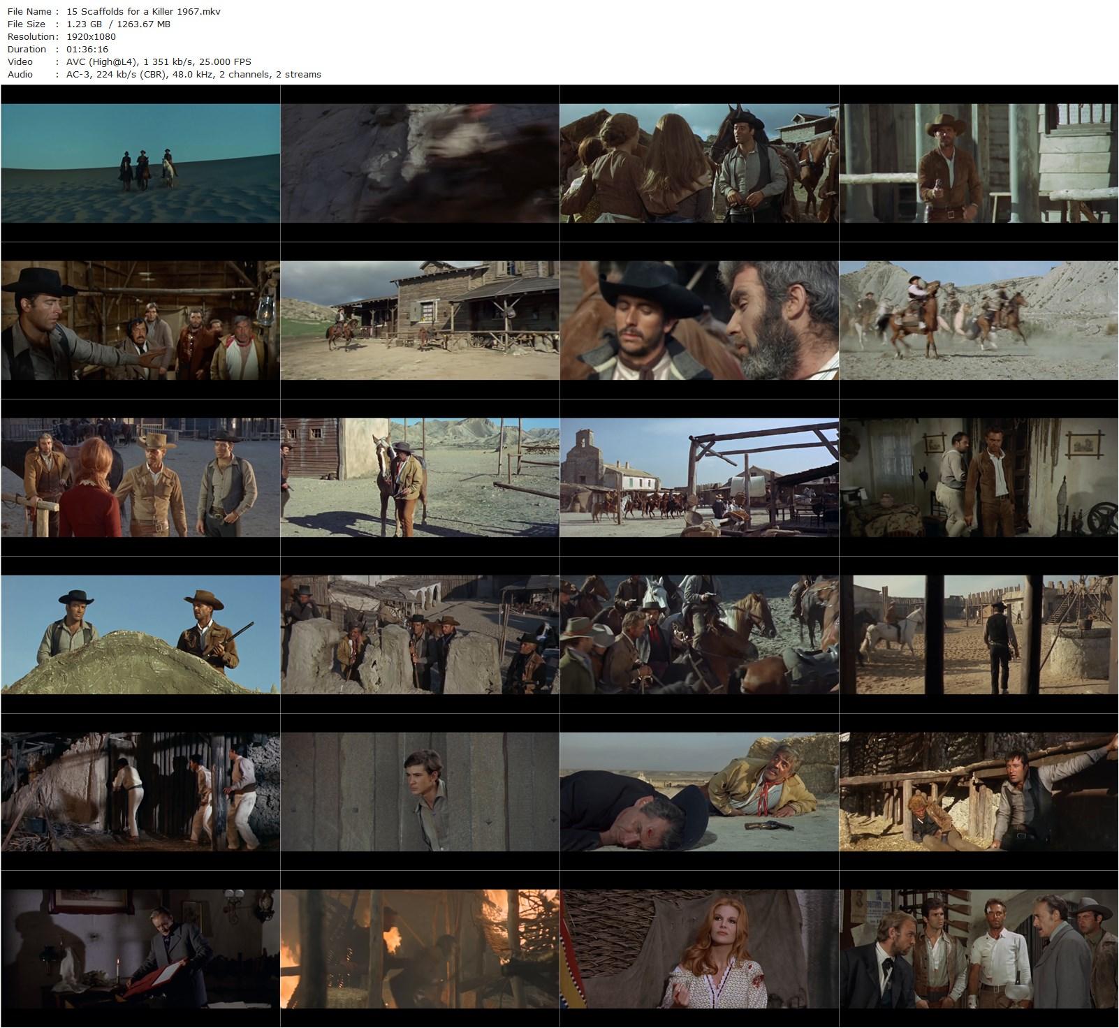 15 Scaffolds for a Murderer AKA 15 forche per un assassino (1967) Nunzio Malasomma, Craig Hill, Susy Andersen, Aldo Sambrell-poster