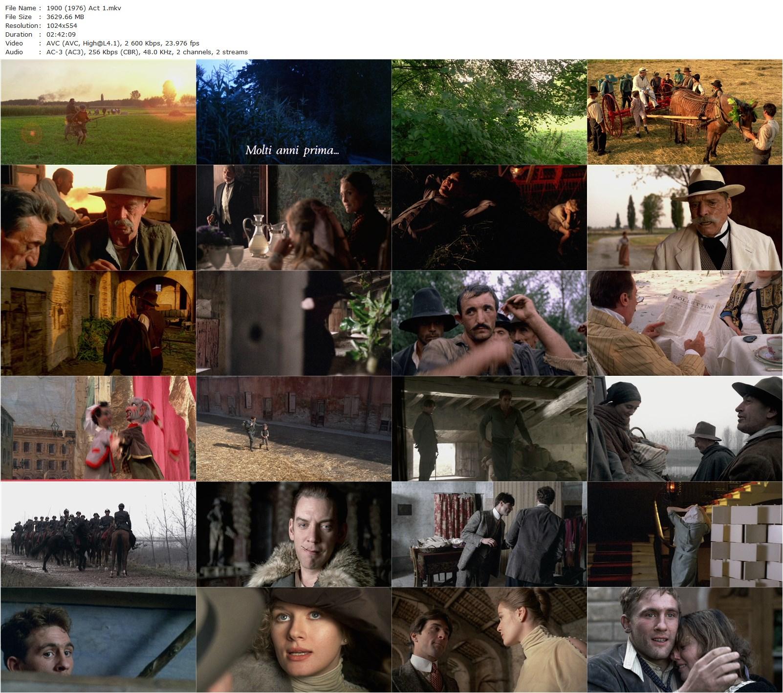 1900 (1976) Bernardo Bertolucci, Robert De Niro, Gérard Depardieu, Dominique Sanda-poster