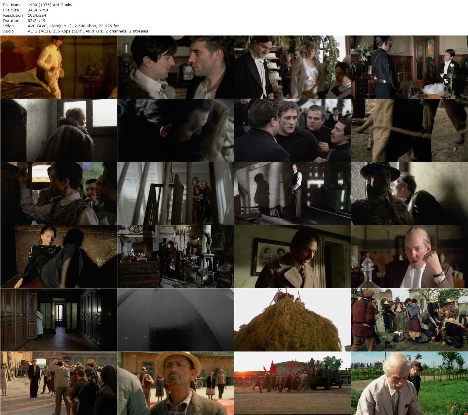 1900 (1976) Bernardo Bertolucci, Robert De Niro, Gérard Depardieu, Dominique Sanda-poster