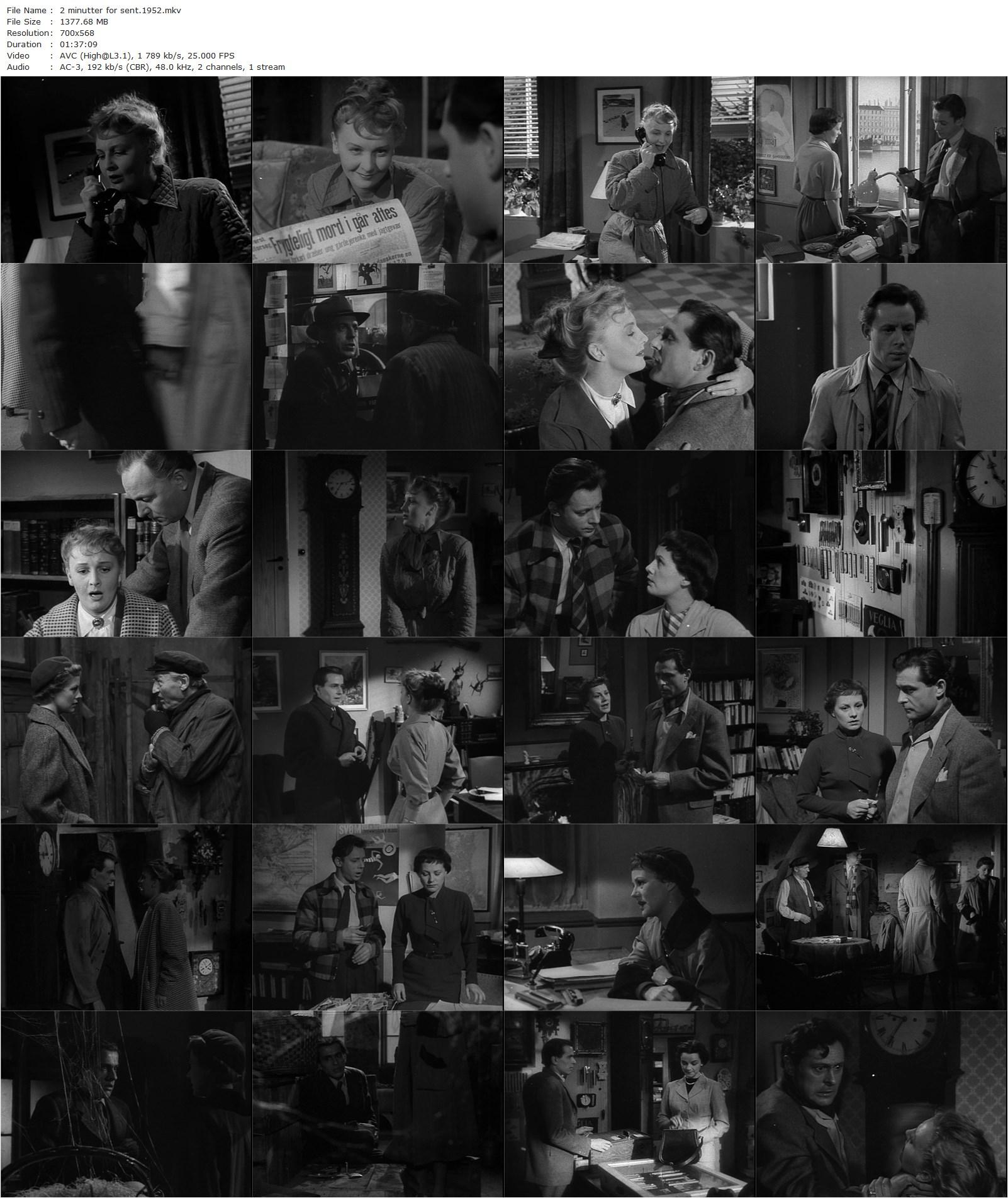 2 minutter for sent (1952)-poster