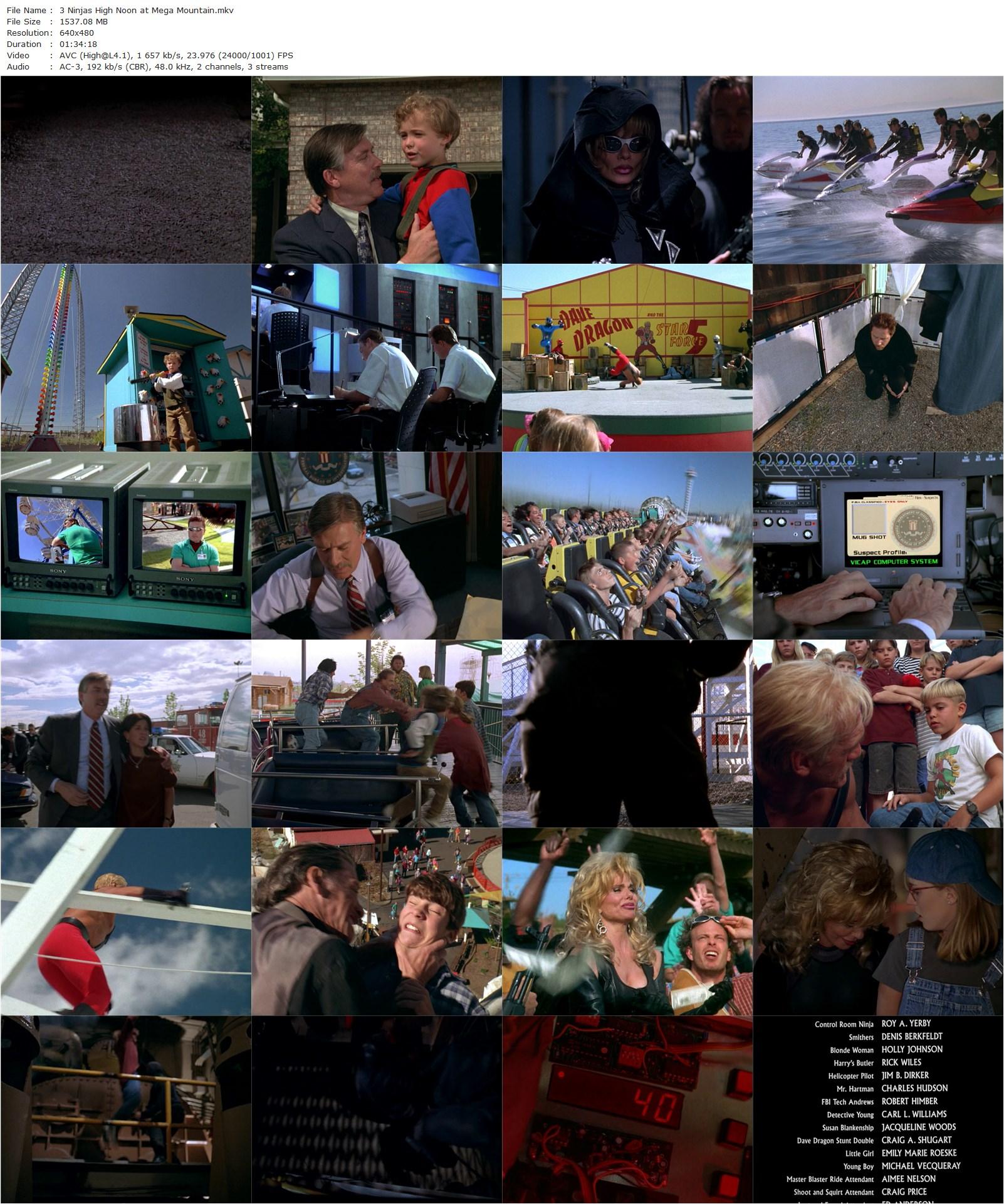 3 Ninjas – High Noon at Mega Mountain (1998) Sean McNamara, Loni Anderson, Hulk Hogan, Jim Varney-poster