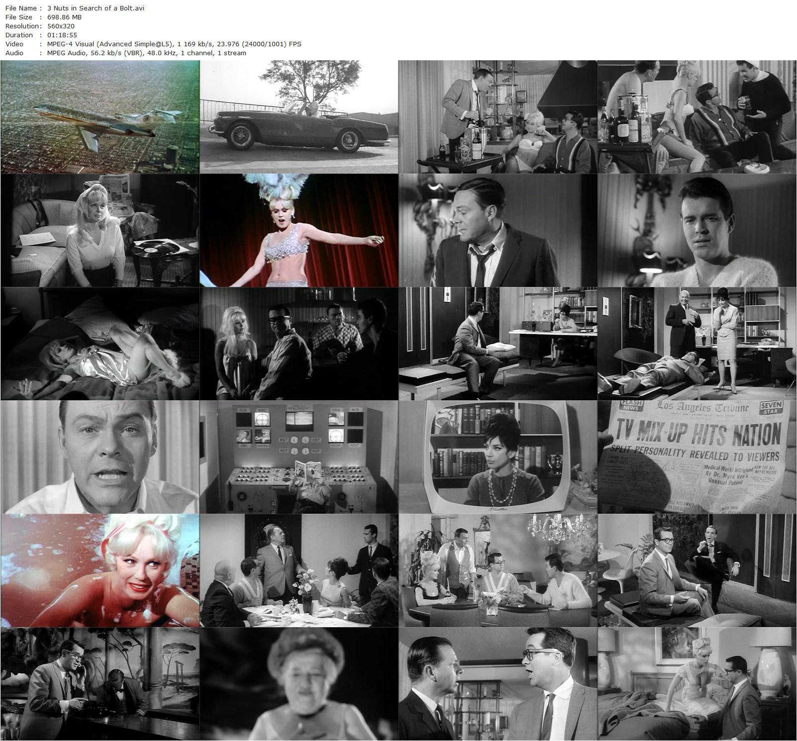 3 Nuts in Search of a Bolt (1964) Tommy Noonan, Mamie Van Doren, Ziva Rodann-poster