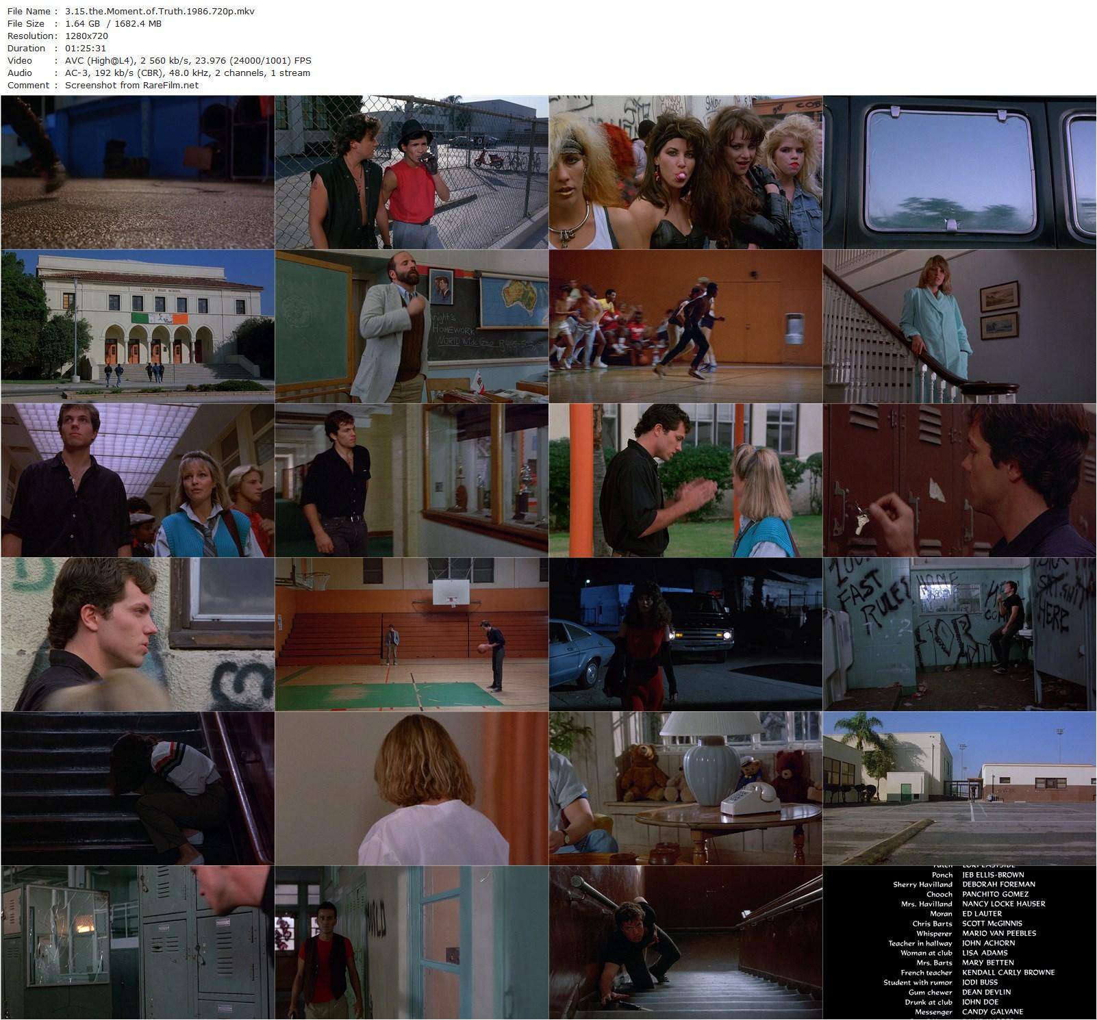 3:15 the Moment of Truth (1986) Larry Gross, Adam Baldwin, Deborah Foreman, Rene Auberjonois-poster