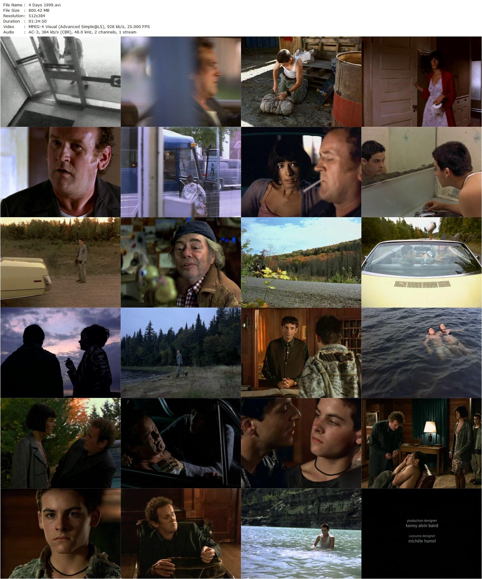 Four Days (1999) Curtis Wehrfritz, Kevin Zegers, Lolita Davidovich, William Forsythe-poster