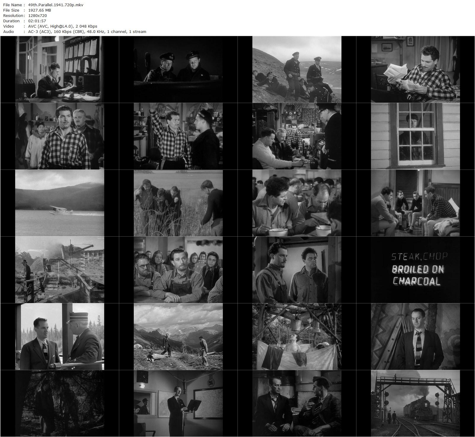 49th Parallel (1941) Michael Powell, Leslie Howard-poster