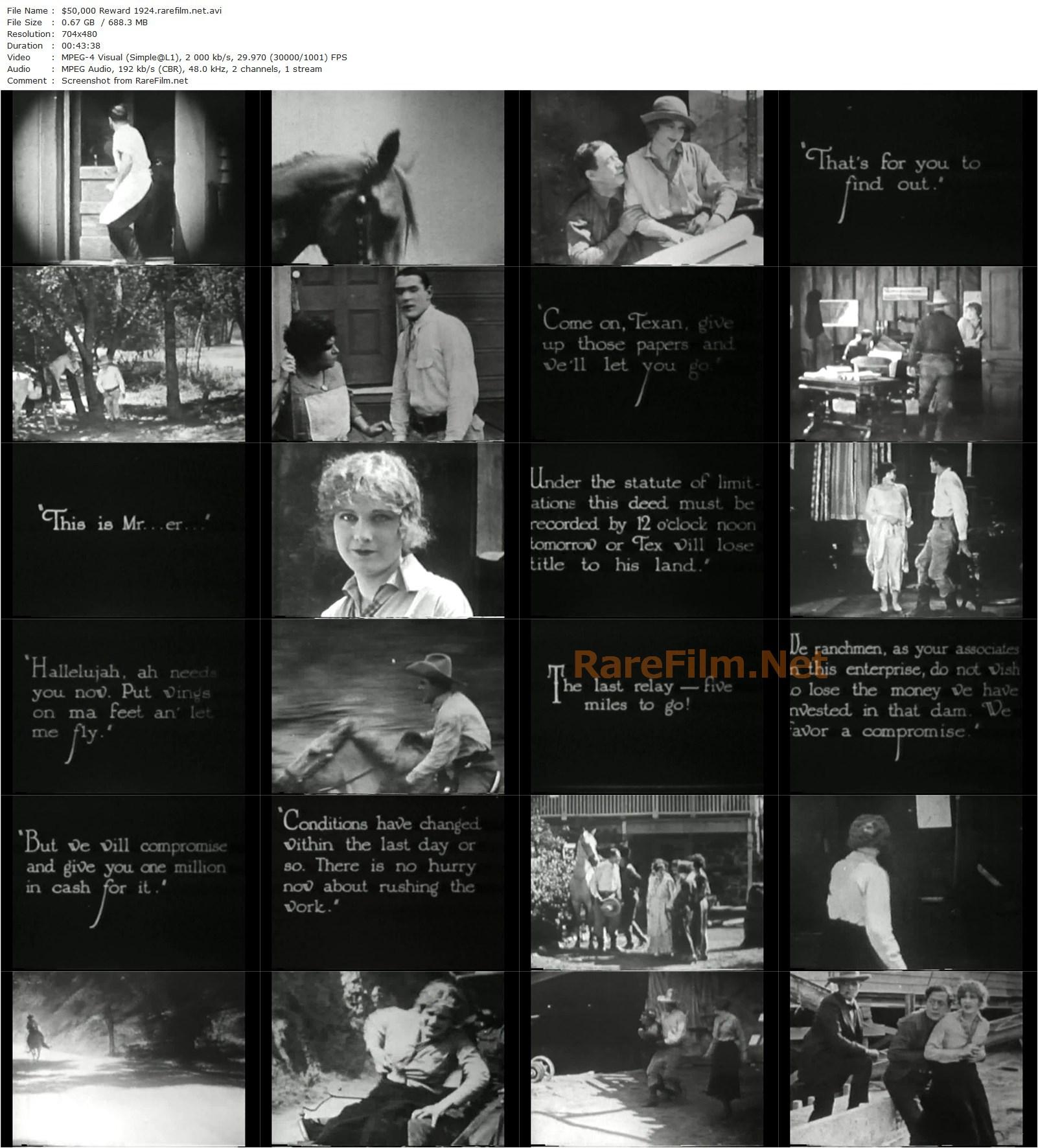 $50,000 Reward (1924) Clifford S. Elfelt, Ken Maynard, Esther Ralston, Bert Lindley-poster