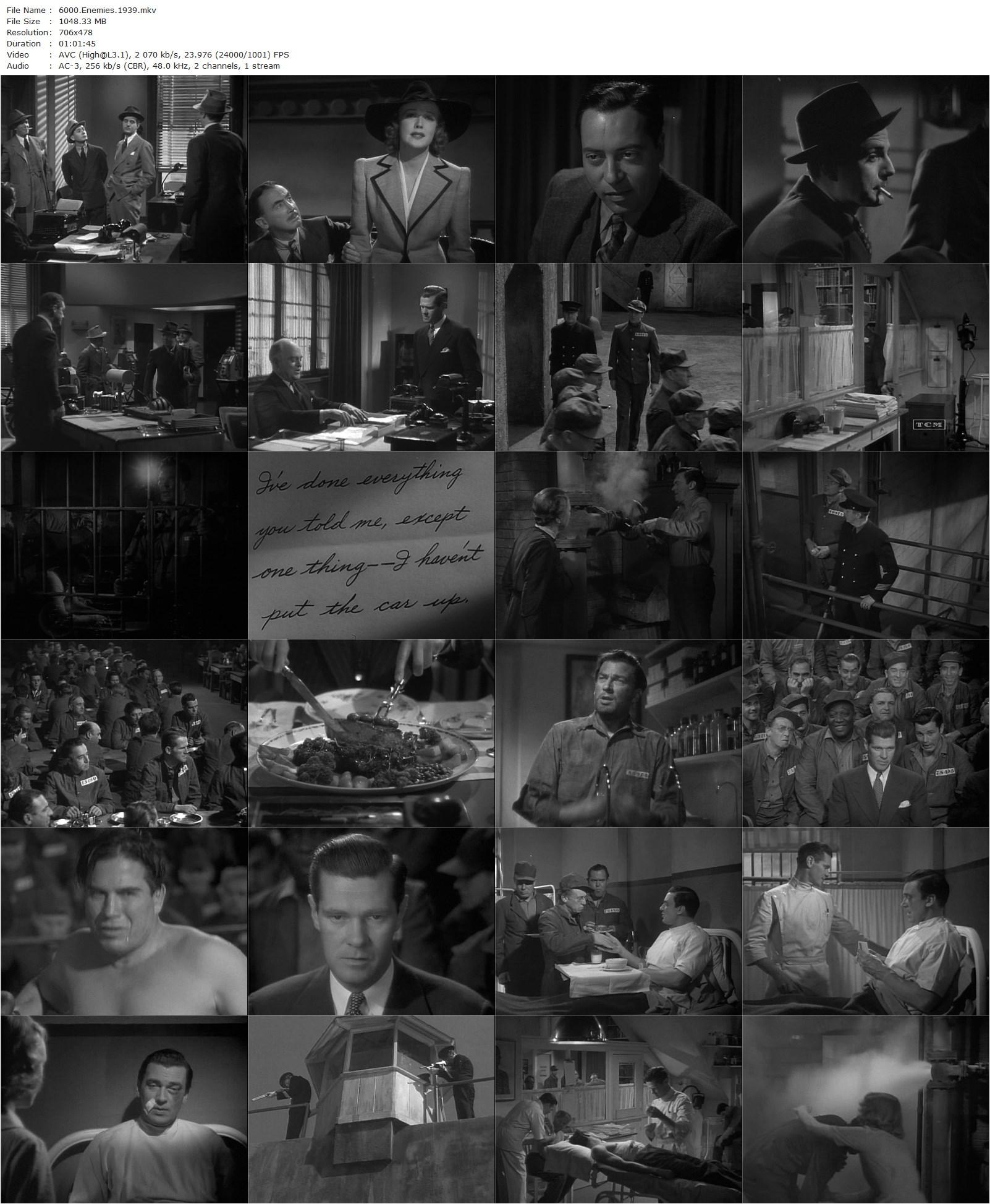 6,000 Enemies (1939) George B. Seitz-poster