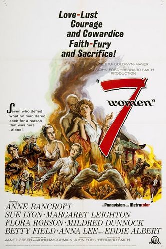 7 Women (1966) John Ford, Anne Bancroft, Sue Lyon, Margaret Leighton