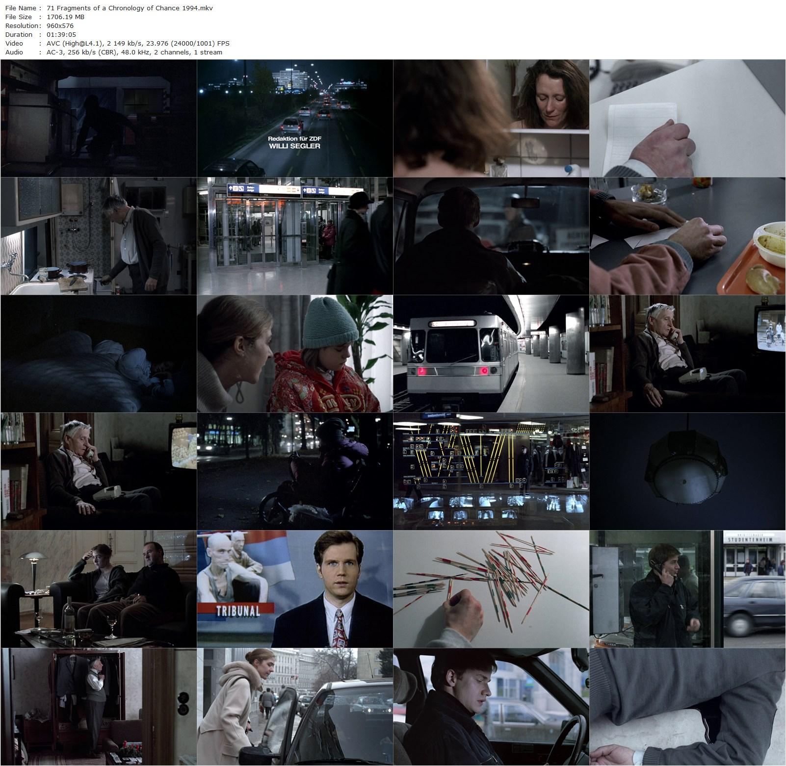 71 Fragments of a Chronology of Chance AKA 71 Fragmente einer Chronologie des Zufalls (1994) Michael Haneke, Gabriel Cosmin Urdes, Lukas Miko, Otto Grünmandl-poster