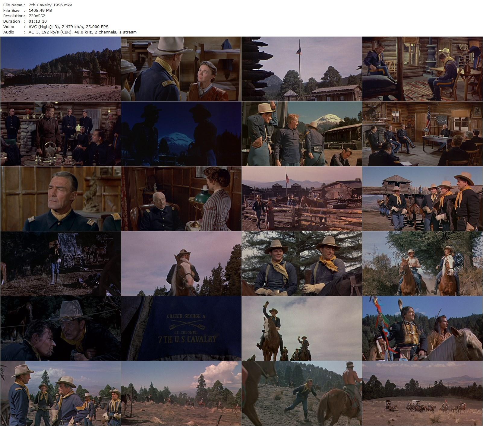 7th Cavalry (1956) Joseph H. Lewis, Randolph Scott, Barbara Hale, Jay C. Flippen-poster