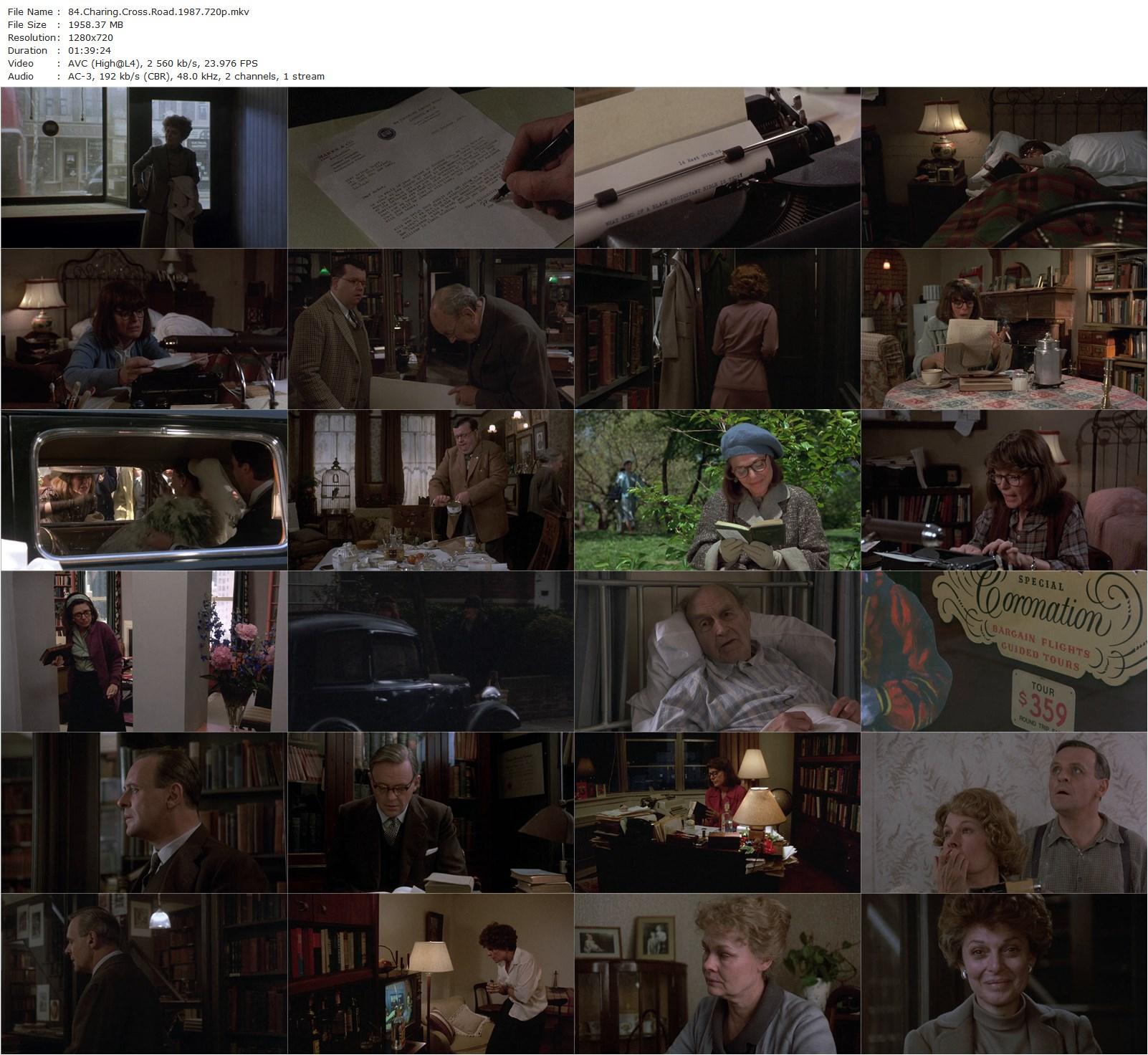 84 Charing Cross Road (1987) David Hugh Jones, Anne Bancroft, Anthony Hopkins, Judi Dench-poster