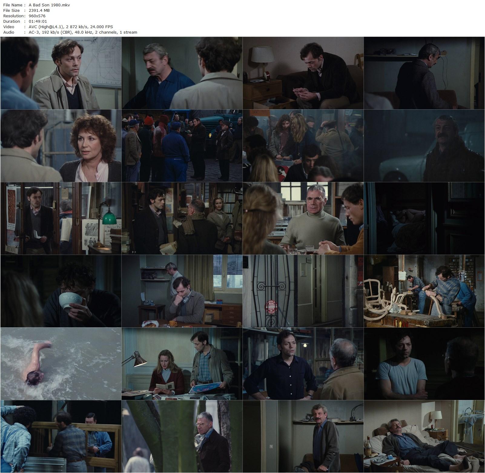 A Bad Son AKA Un mauvais fils (1980) Claude Sautet, Patrick Dewaere, Brigitte Fossey, Jacques Dufilho-poster