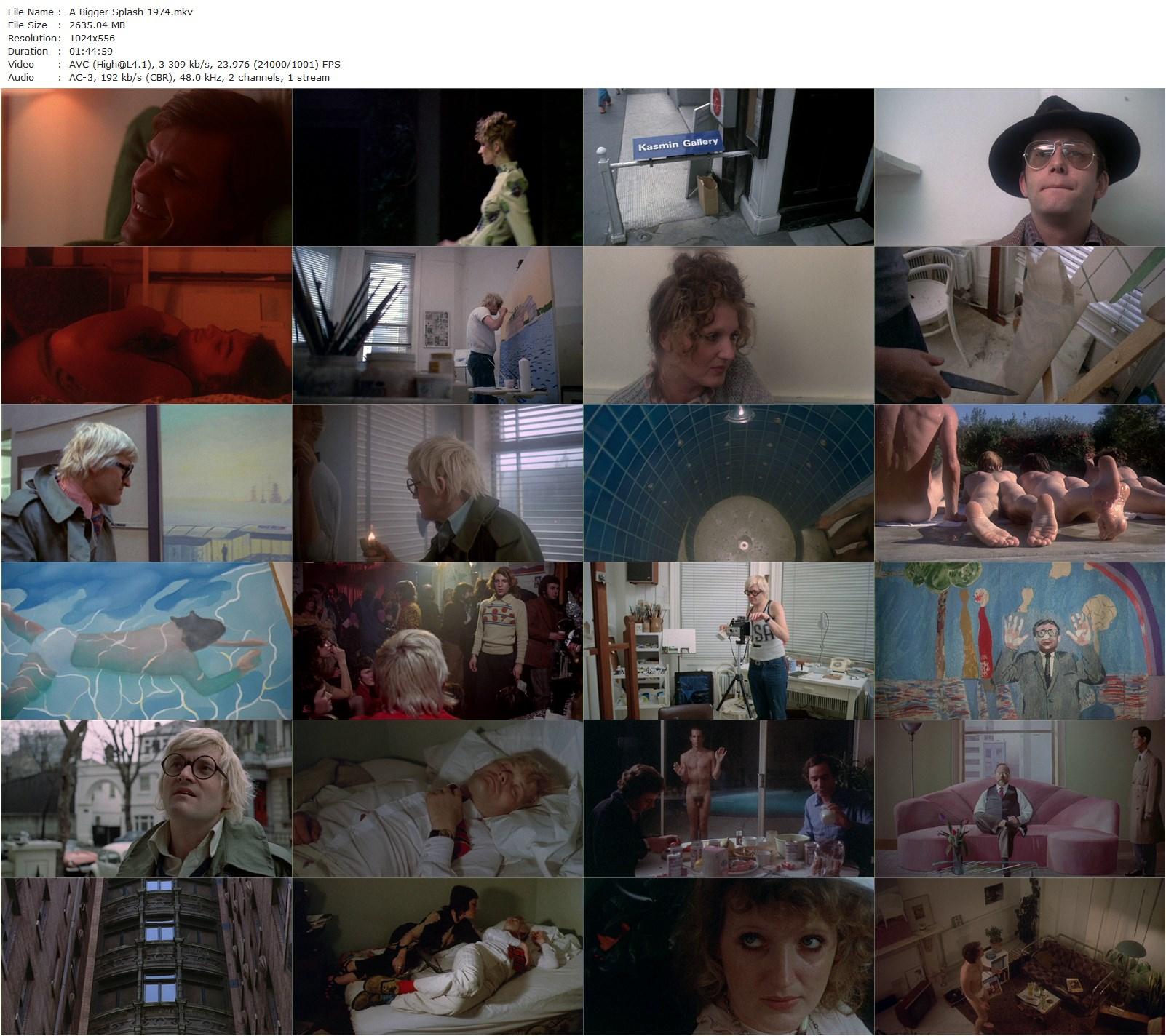 A Bigger Splash (1973) Jack Hazan, David Hockney, Peter Schlesinger, Celia Birtwell-poster