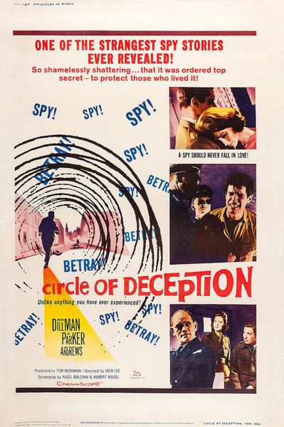 A Circle of Deception (1960) Jack Lee, Suzy Parker, Bradford Dillman, Harry Andrews, Drama, Romance, War