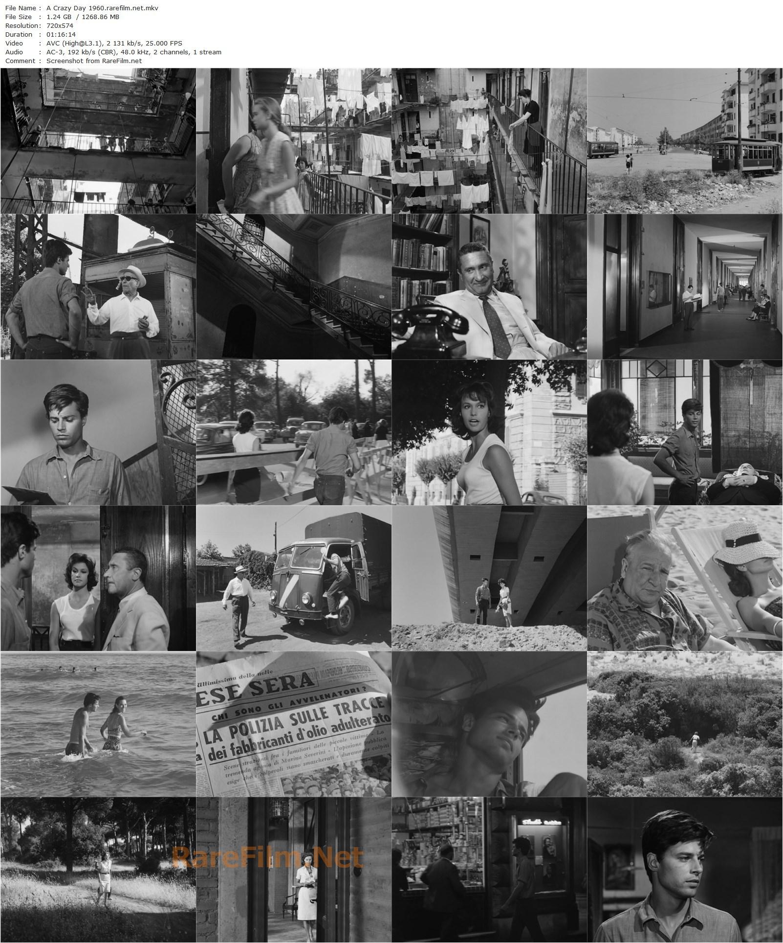 A Crazy Day / La giornata balorda (1960) Mauro Bolognini, Jean Sorel, Lea Massari, Jeanne Valérie-poster