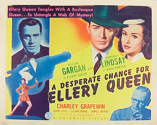 A Desperate Chance for Ellery Queen (1942) James P. Hogan, William Gargan, Margaret Lindsay, John Litel
