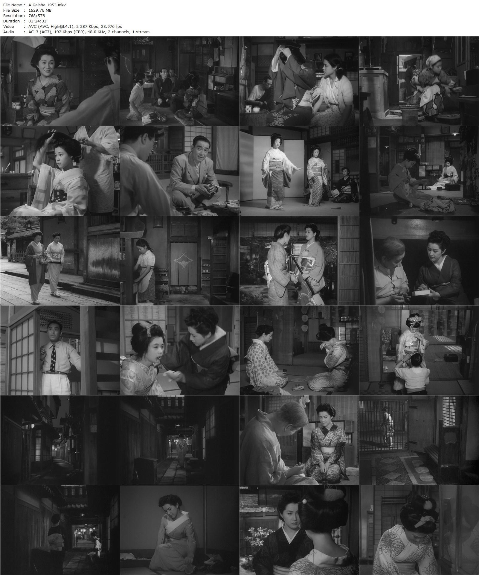 A Geisha (1953) Kenji Mizoguchi, Michiyo Kogure, Ayako Wakao, Seizaburô Kawazu-poster