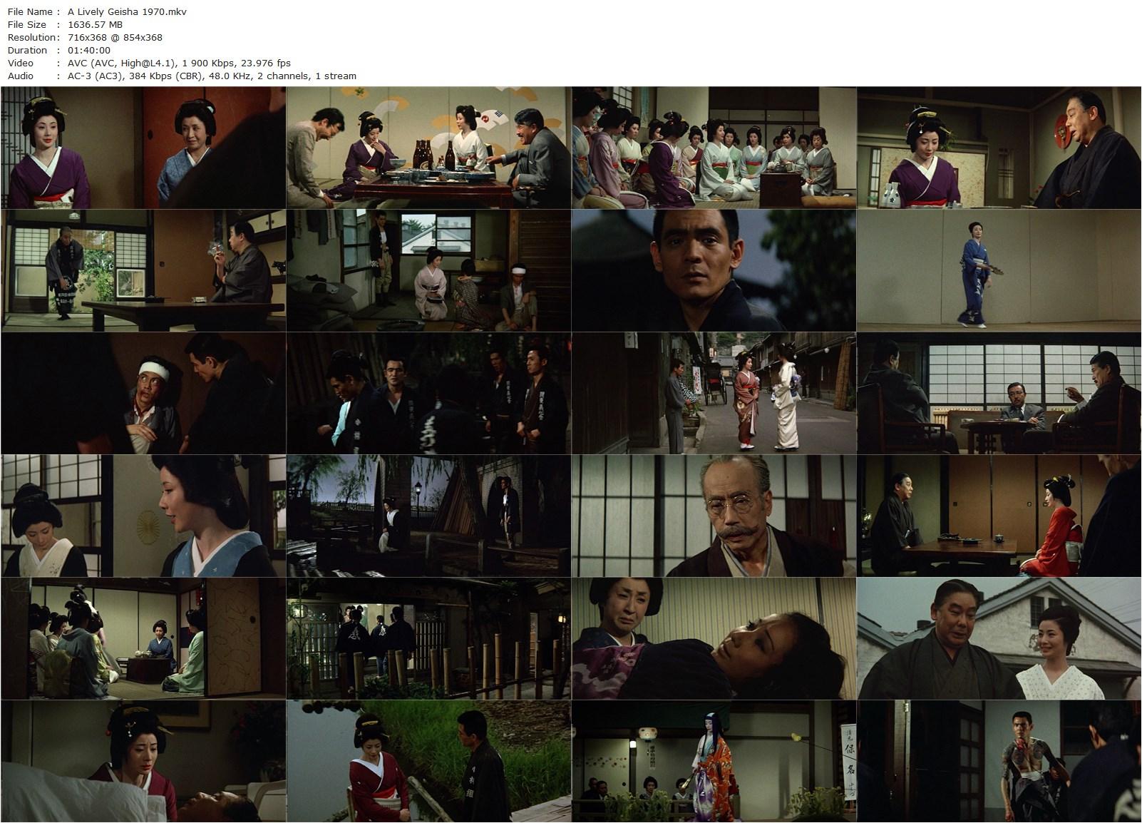 A Lively Geisha (1968) Kôsaku Yamashita, Sumiko Fuji, Bunta Sugawara, Keiko Yumi-poster