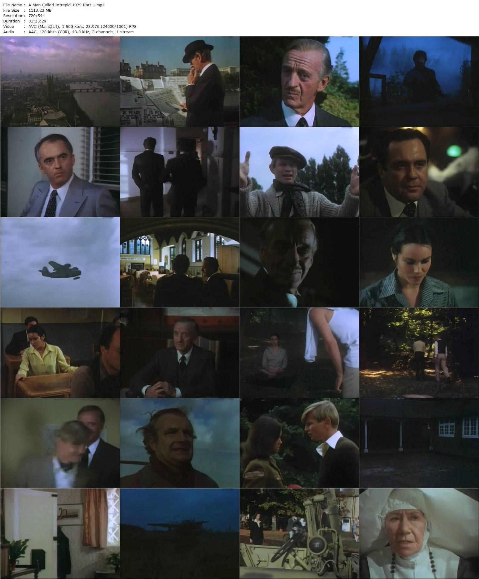 A Man Called Intrepid (1979) Peter Carter, David Niven, Michael York, Barbara Hershey-poster