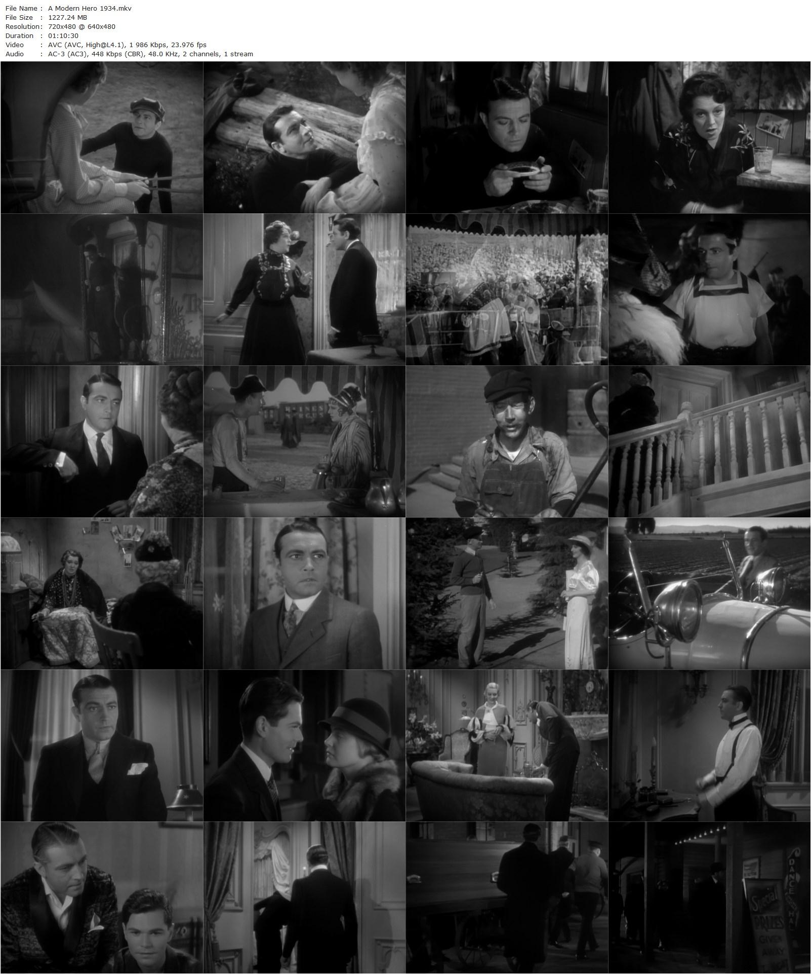 A Modern Hero (1934) Georg Wilhelm Pabst, Richard Barthelmess, Jean Muir, Marjorie Rambeau-poster