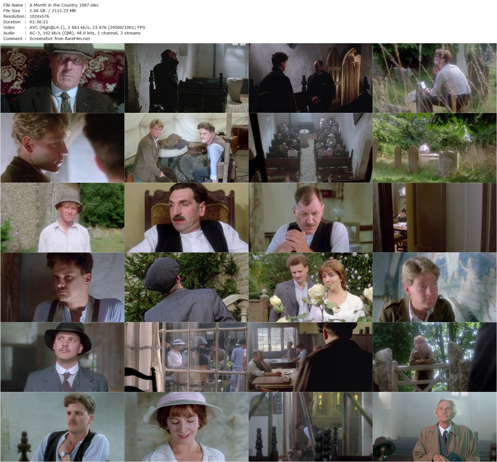 A Month in the Country (1987) Pat O’Connor, Colin Firth, Kenneth Branagh, John Atkinsons-poster