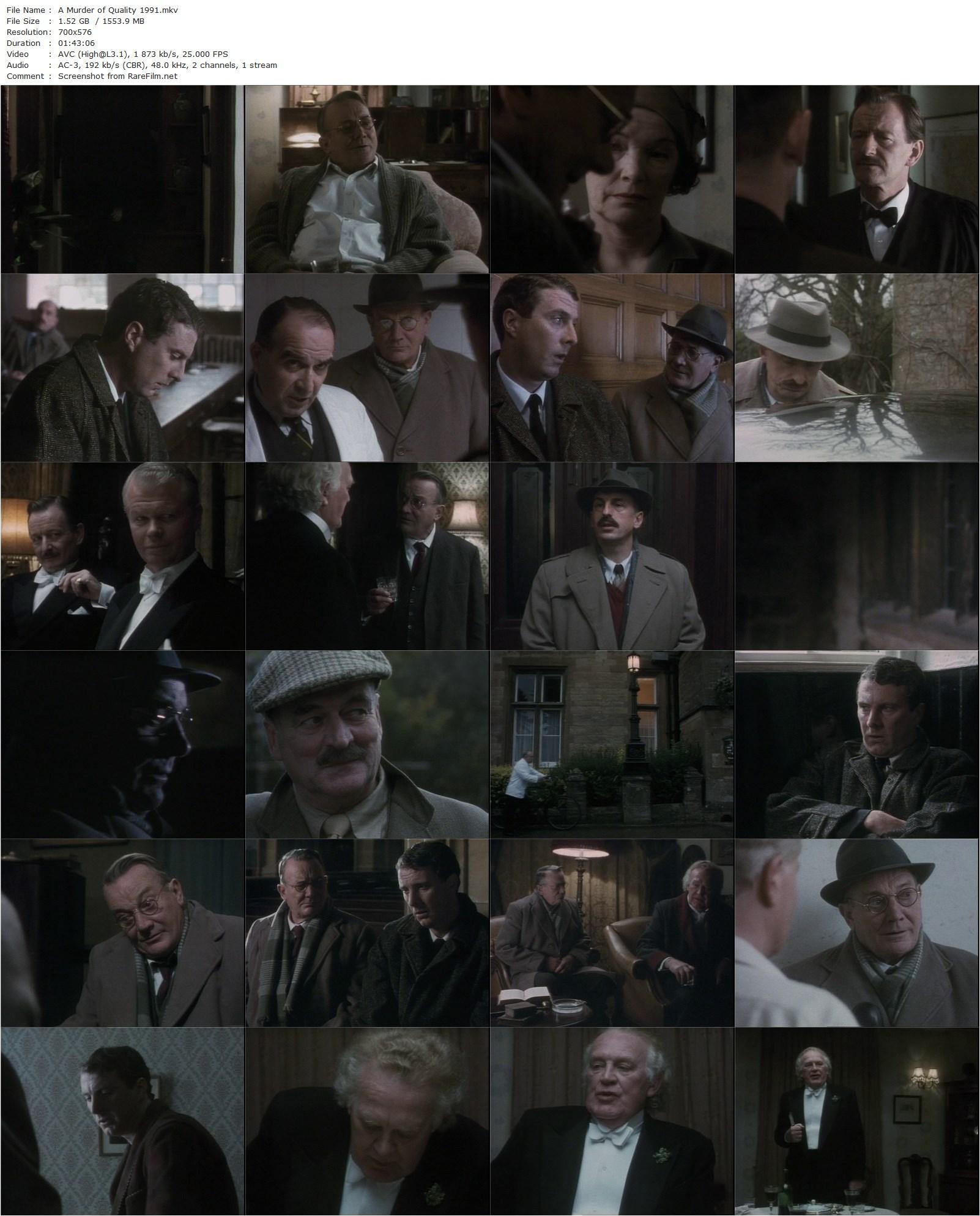 A Murder of Quality (1991) Gavin Millar-poster