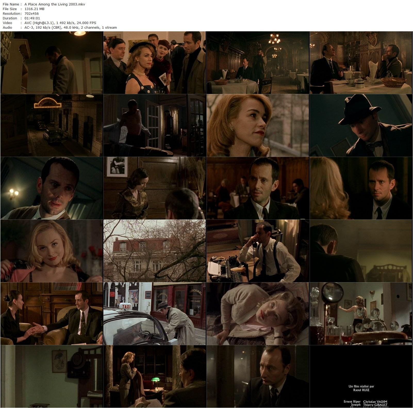 A Place Among the Living AKA Une place parmi les vivants (2003) Raoul Ruiz, Christian Vadim, Thierry Gibault, Valérie Kaprisky-poster