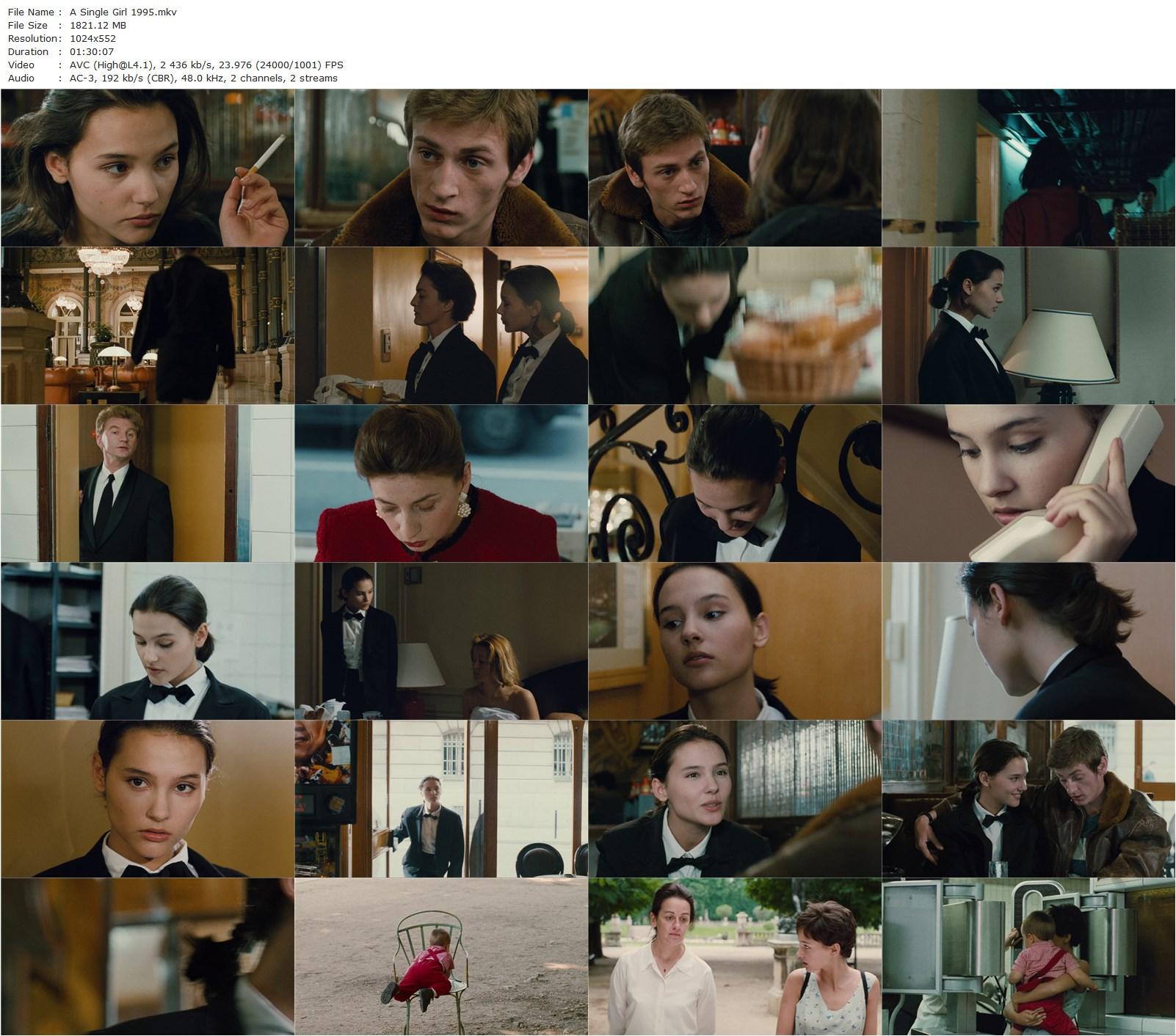 A Single Girl AKA La fille seule (1995) Benoît Jacquot, Virginie Ledoyen, Benoît Magimel, Dominique Valadié-poster