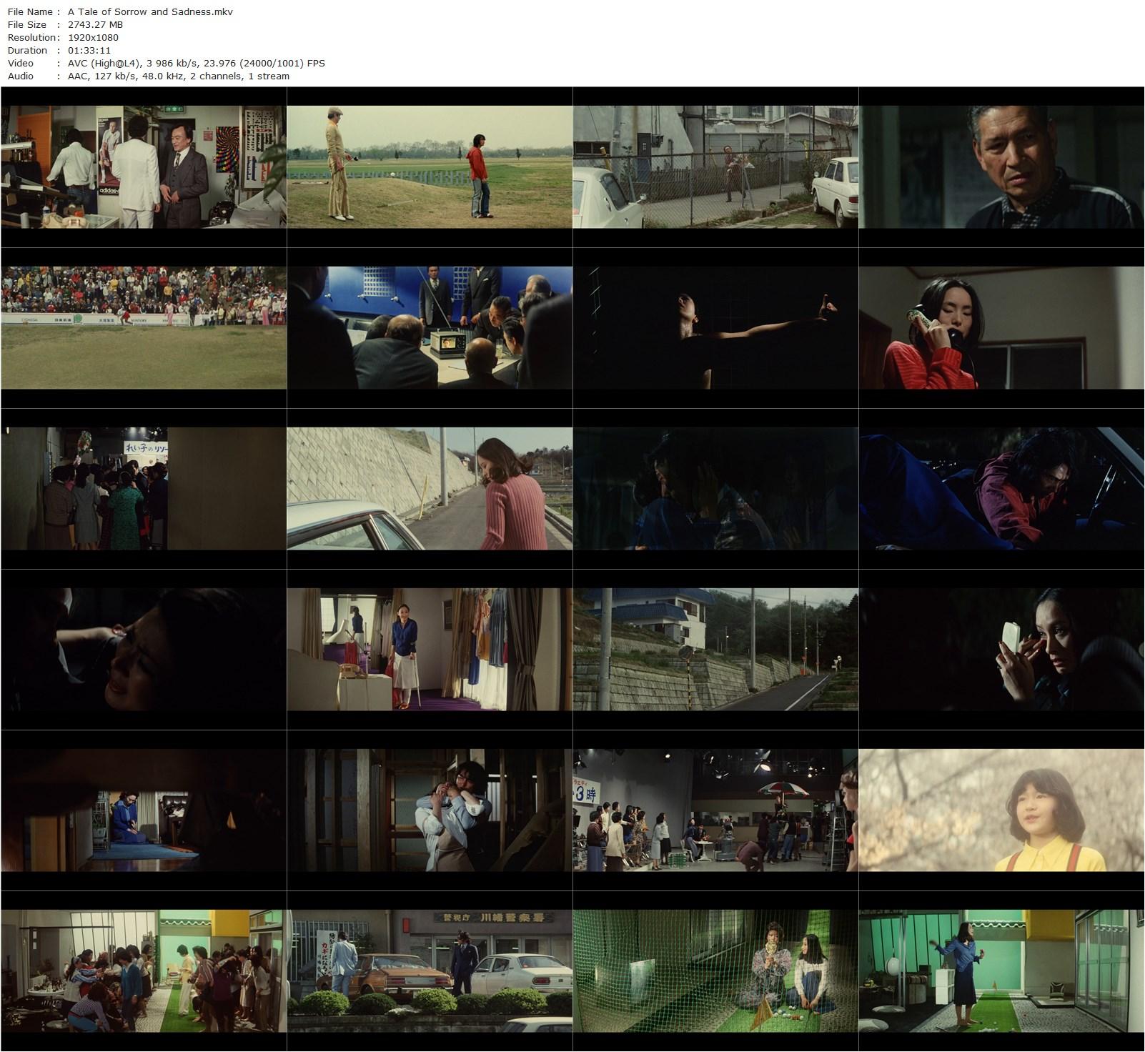 A Tale of Sorrow and Sadness AKA Hishu monogatari (1977) Seijun Suzuki, Kyôko Enami, Yoshio Harada, Masumi Okada-poster