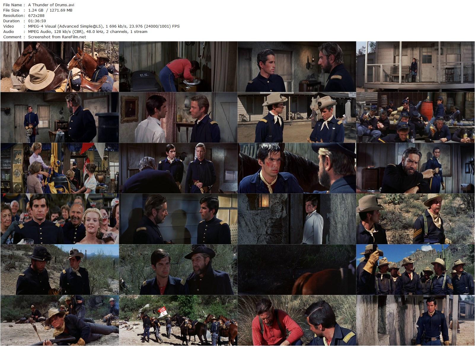 A Thunder of Drums (1961) Joseph M. Newman, Richard Boone, George Hamilton, Luana Patten-poster