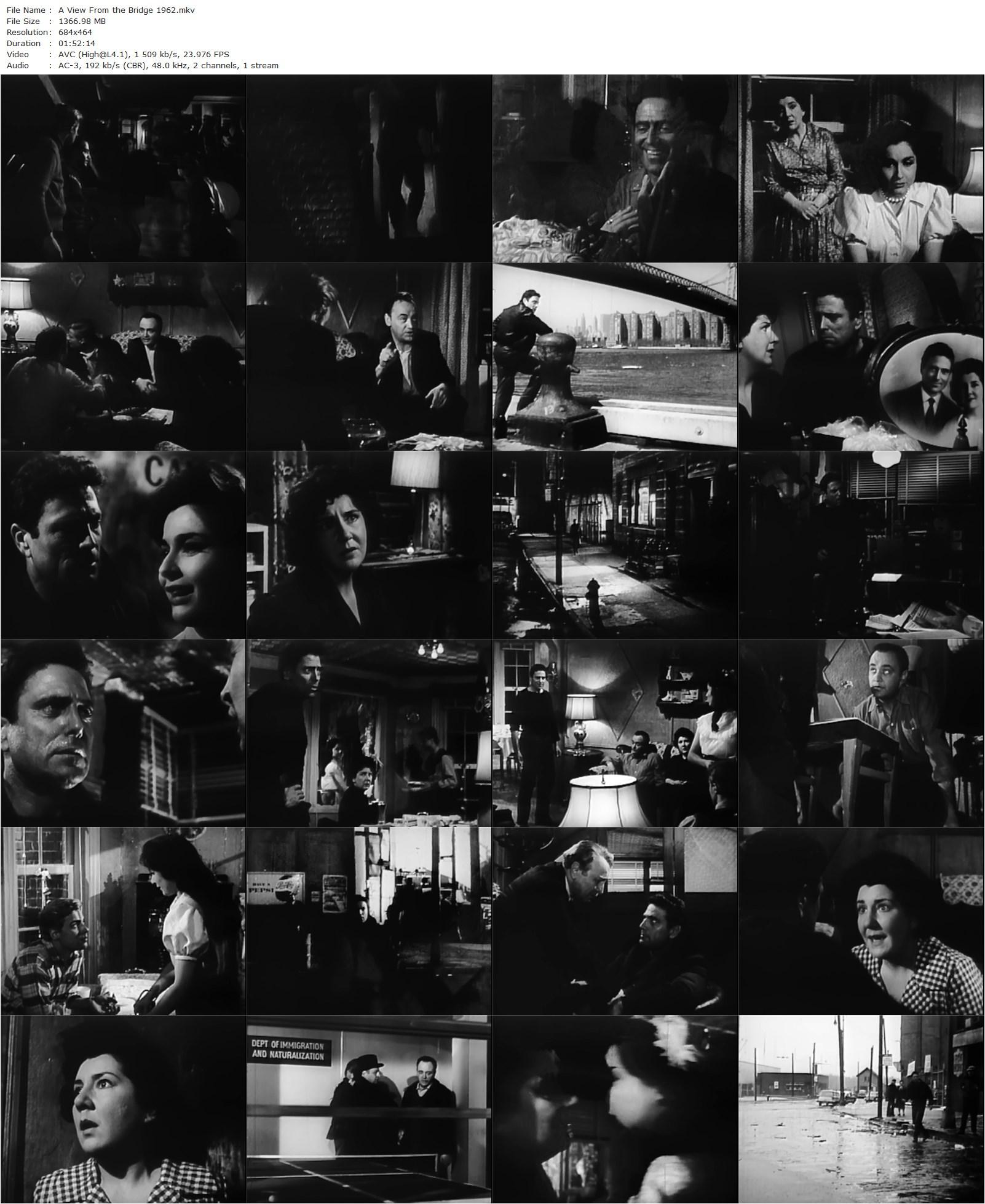 A View from the Bridge AKA Vu du pont (1962) Sidney Lumet, Raf Vallone, Maureen Stapleton, Carol Lawrence-poster