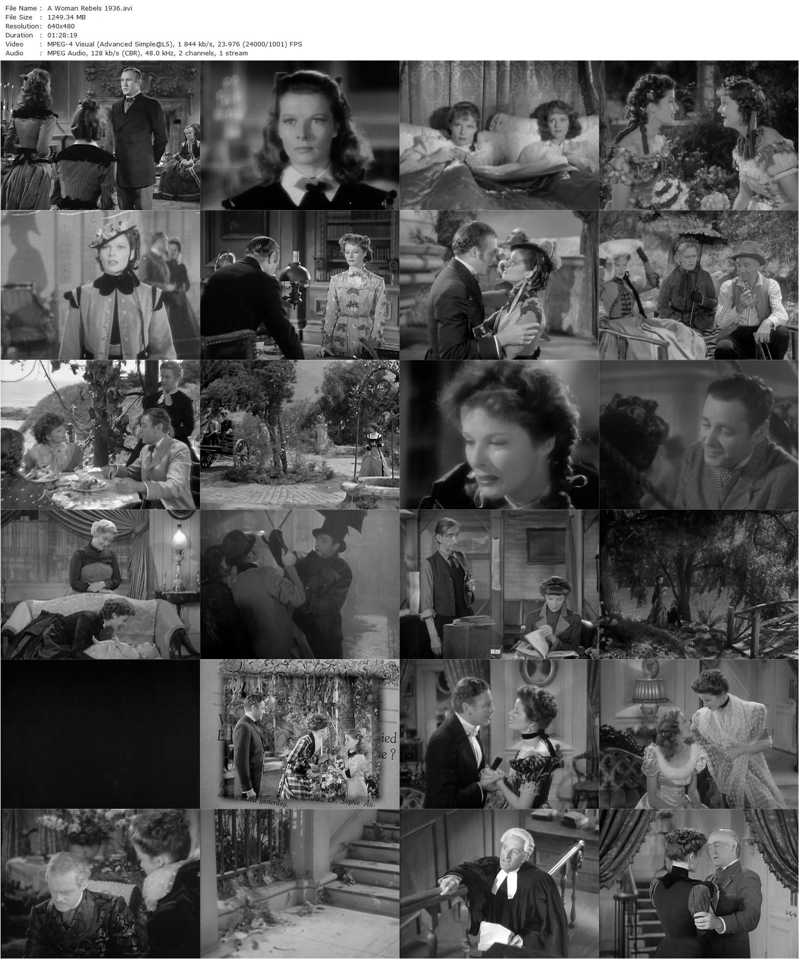 A Woman Rebels (1936) Mark Sandrich, Katharine Hepburn, Herbert Marshall, Elizabeth Allan-poster