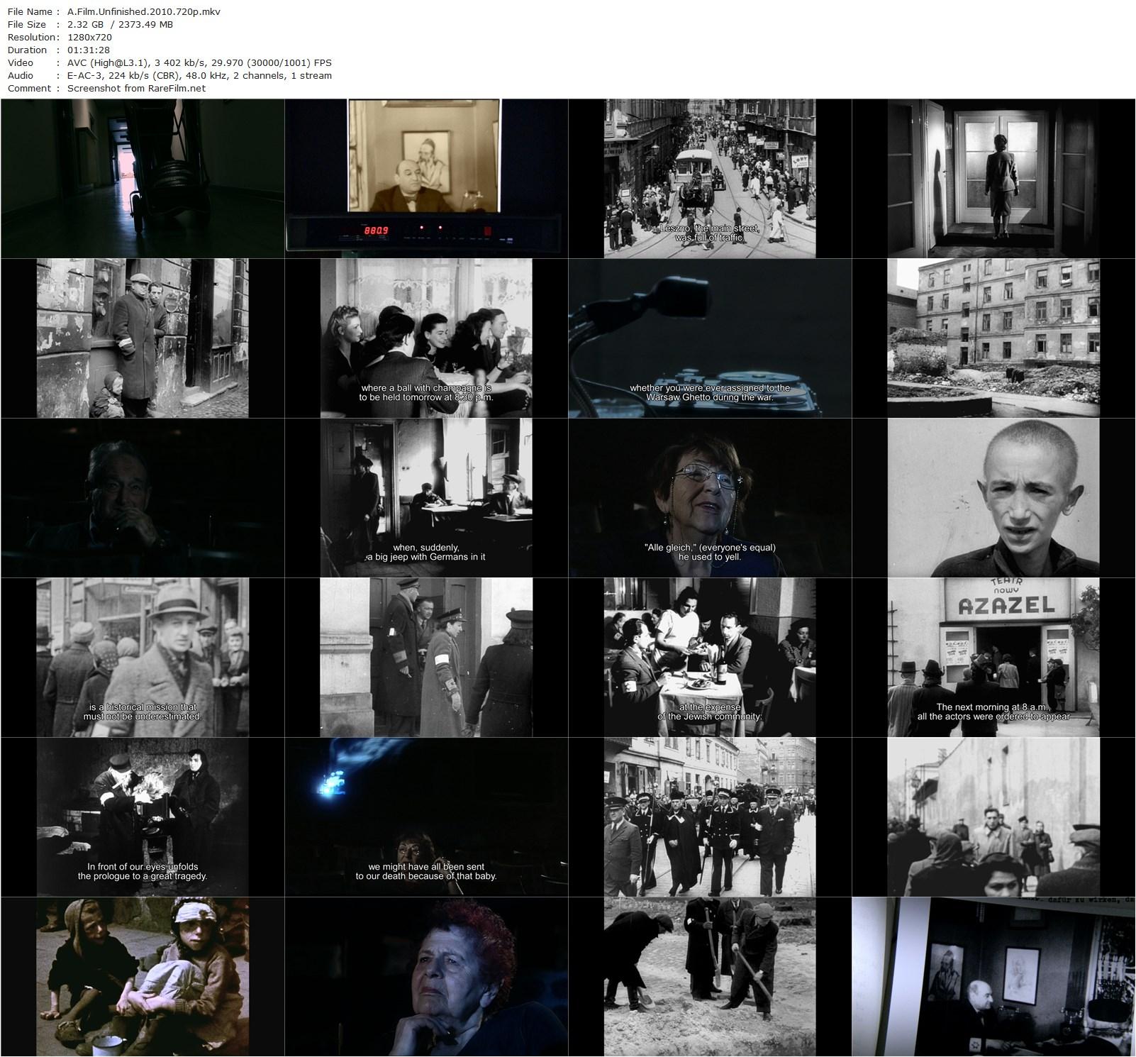 A Film Unfinished / Shtikat haarchion (2010) Yael Hersonski, Alexander Beyer, Rüdiger Vogler, Hanna Avrutzki-poster