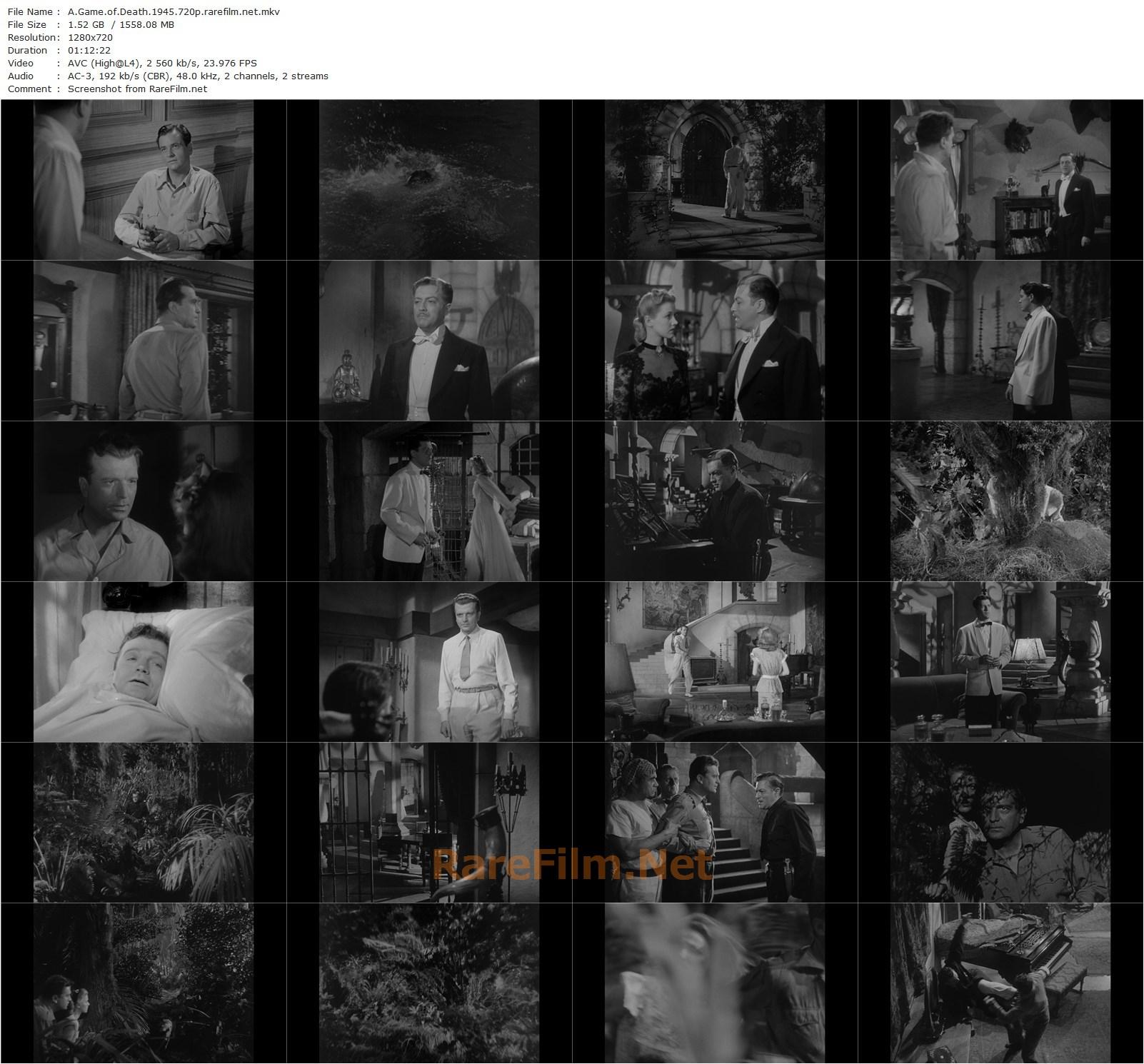 A Game of Death (1945) Robert Wise, John Loder, Audrey Long, Edgar Barrier-poster