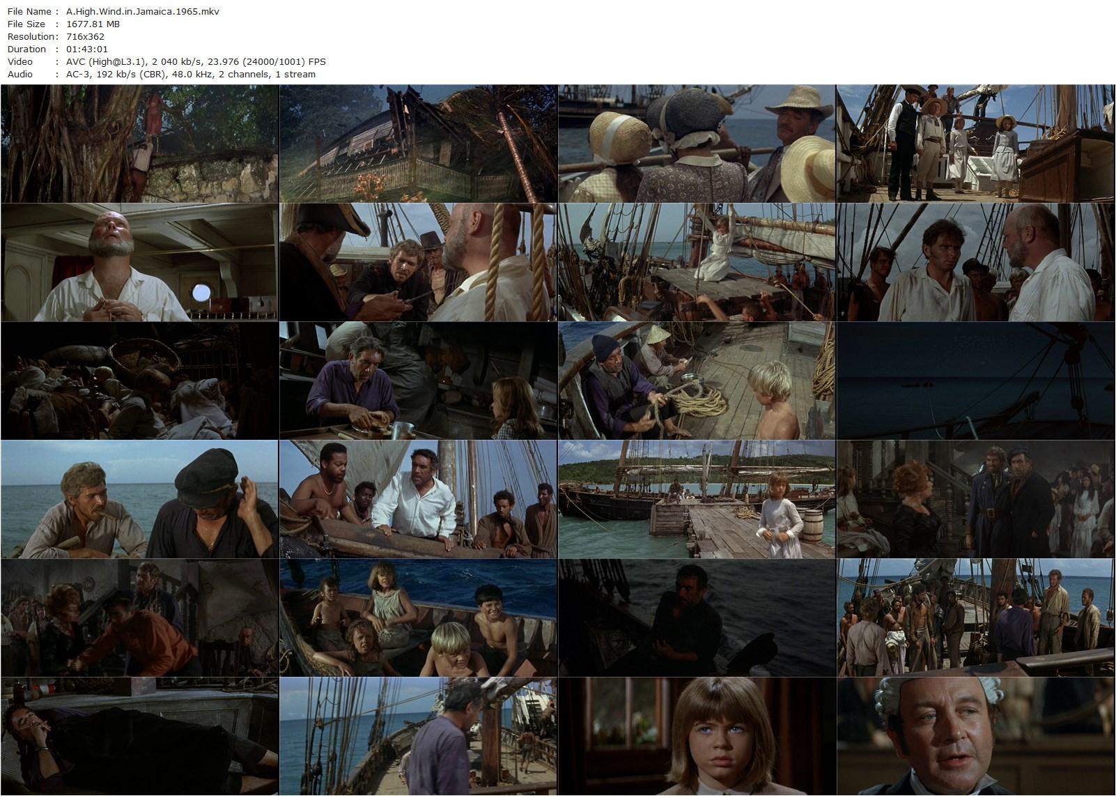 A High Wind in Jamaica (1965) Alexander Mackendrick, Anthony Quinn, James Coburn, Dennis Price-poster