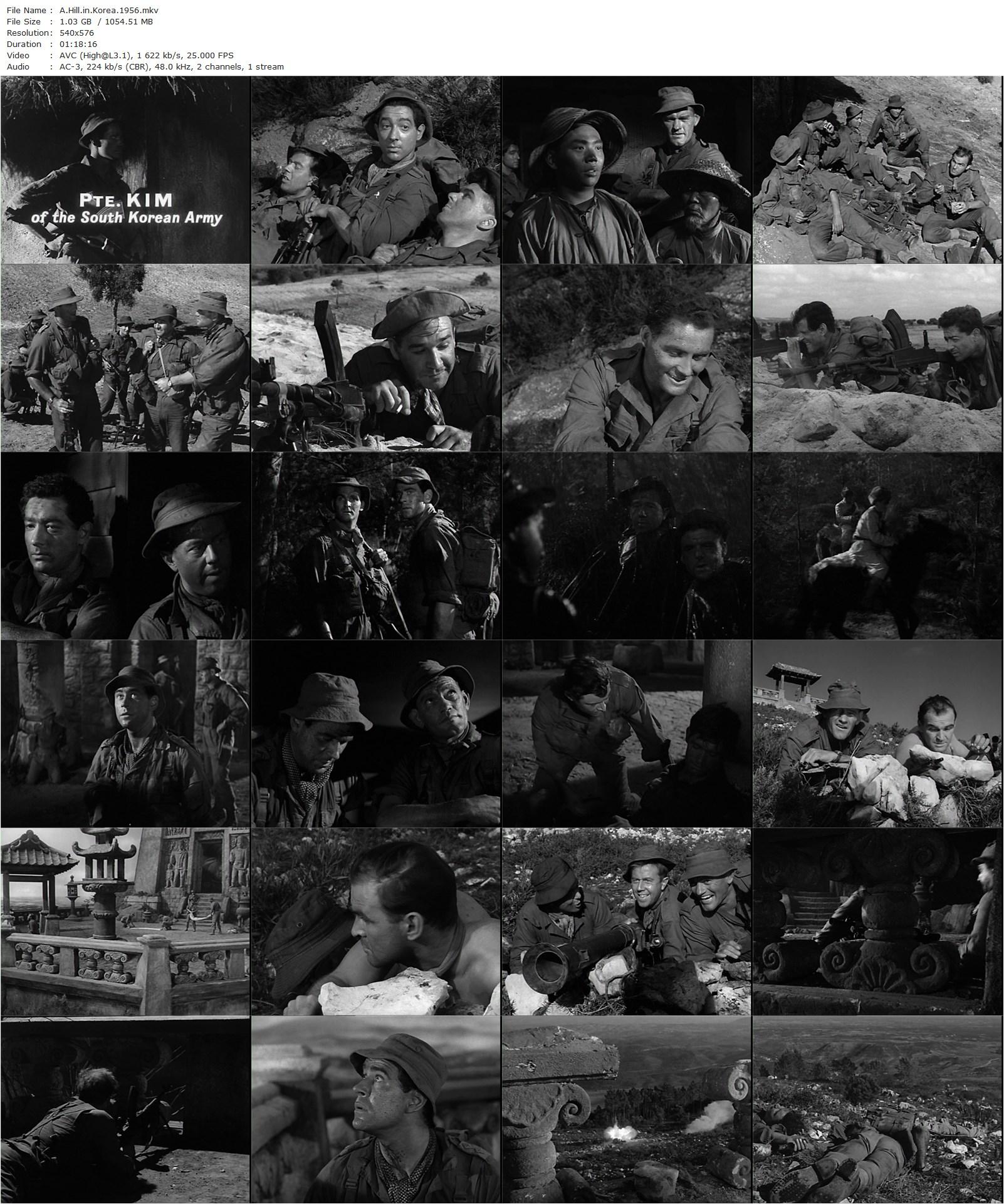 A Hill in Korea (1956) Julian Amyes, Stephen Boyd, Ronald Lewis, George Baker-poster