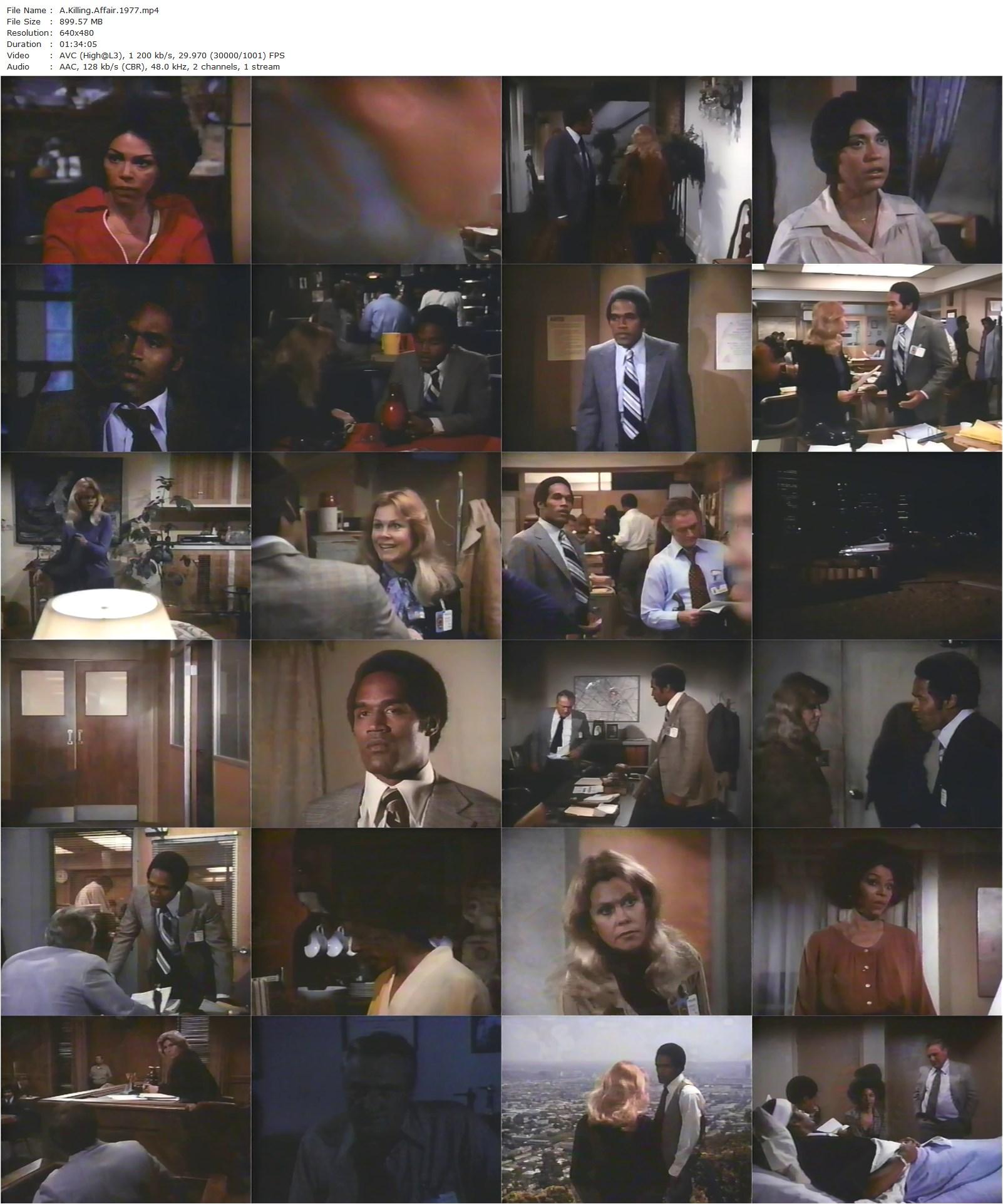 A Killing Affair (1977) Richard C. Sarafian, Elizabeth Montgomery, O.J. Simpson, Rosalind Cash-poster