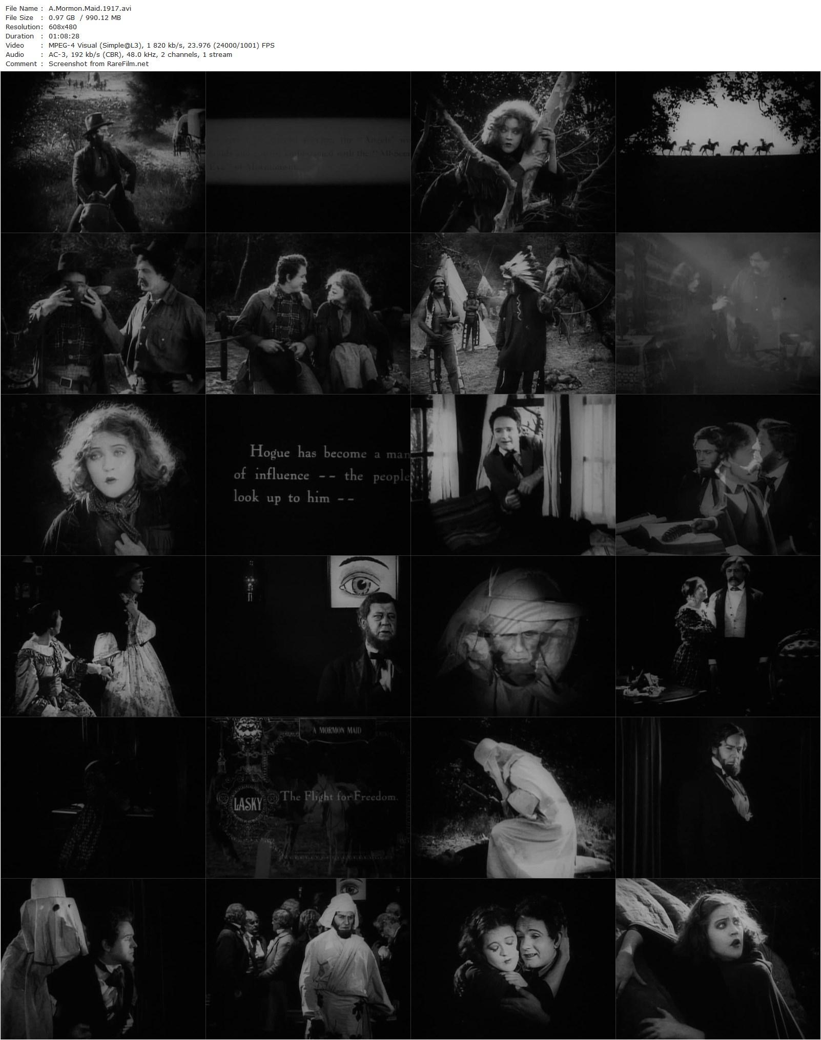 A Mormon Maid (1917) Robert Z. Leonard, Mae Murray, Frank Borzage, Hobart Bosworth-poster