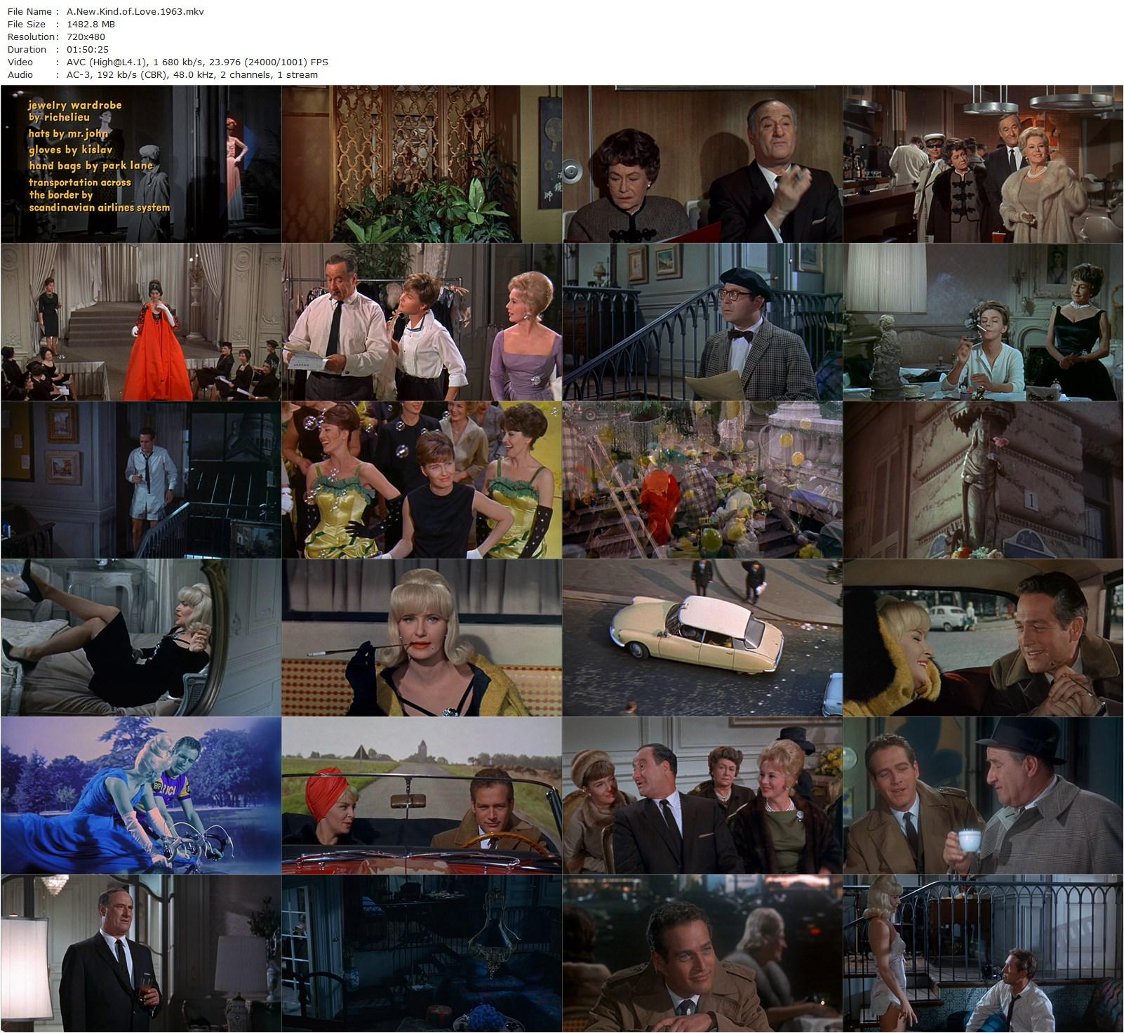 A New Kind of Love (1963) Melville Shavelson, Paul Newman, Joanne Woodward, Thelma Ritter-poster