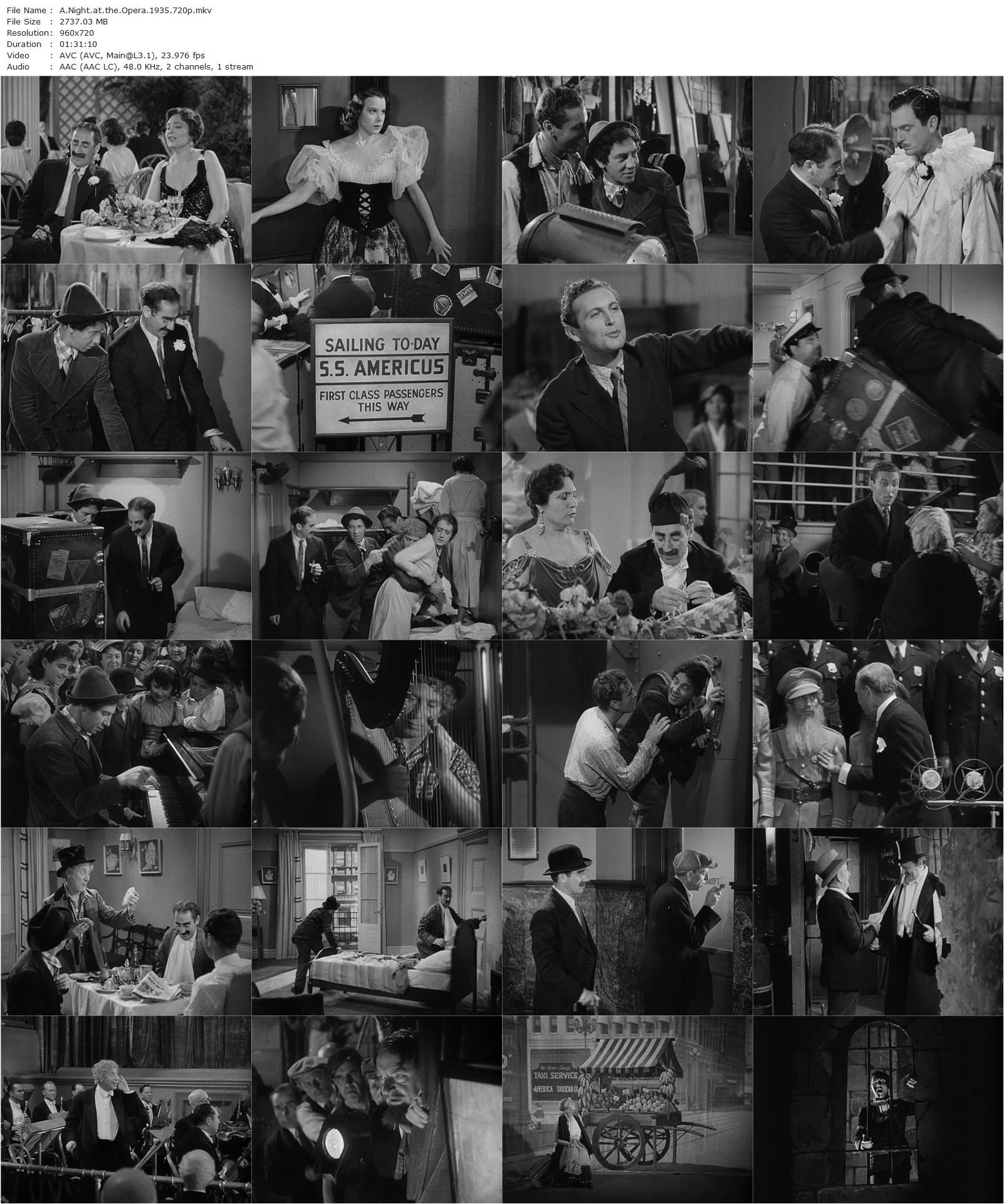 A Night at the Opera (1935) Sam Wood, Edmund Goulding, Groucho Marx, Chico Marx, Harpo Marx-poster