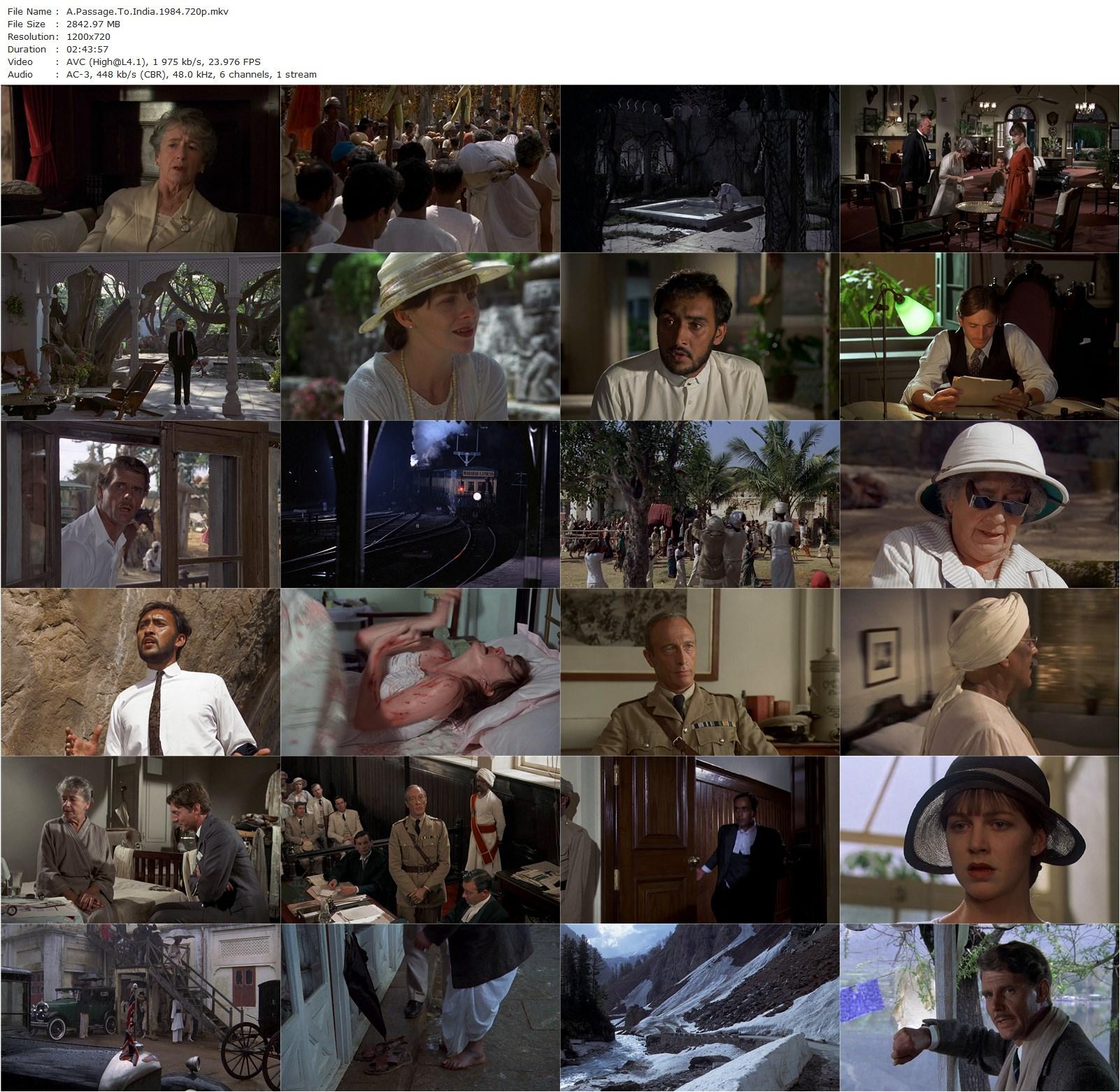 A Passage to India (1984) David Lean, Judy Davis, Victor Banerjee, Peggy Ashcroft-poster