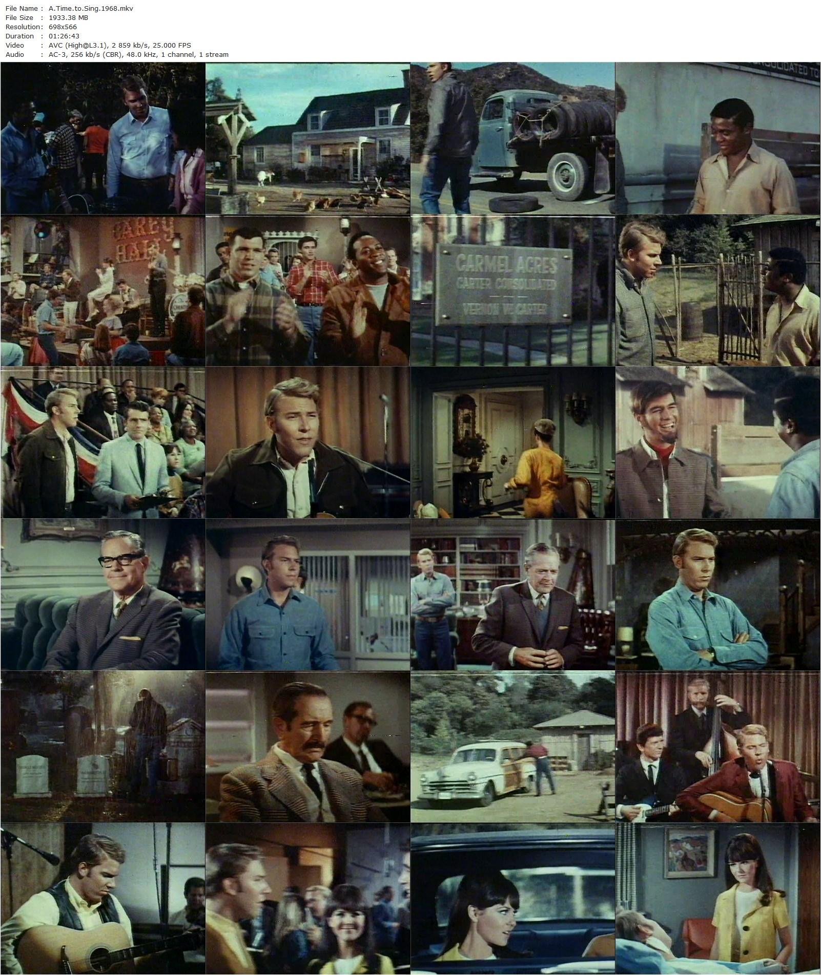 A Time to Sing (1968) Arthur Dreifuss, Hank Williams Jr., Shelley Fabares, Ed Begley-poster