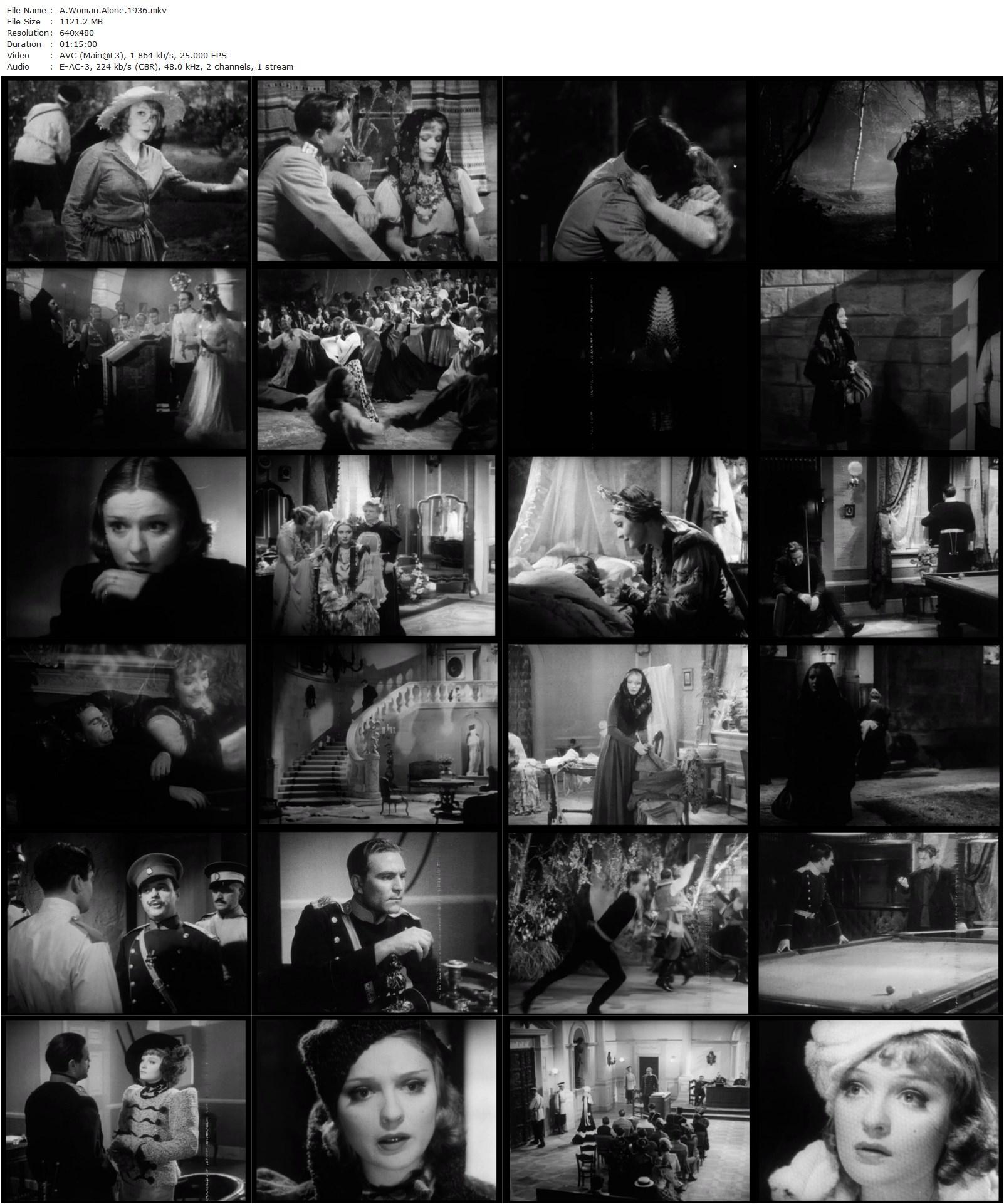 A Woman Alone (1936) Eugene Frenke, Anna Sten, Henry Wilcoxon, Viola Keats-poster