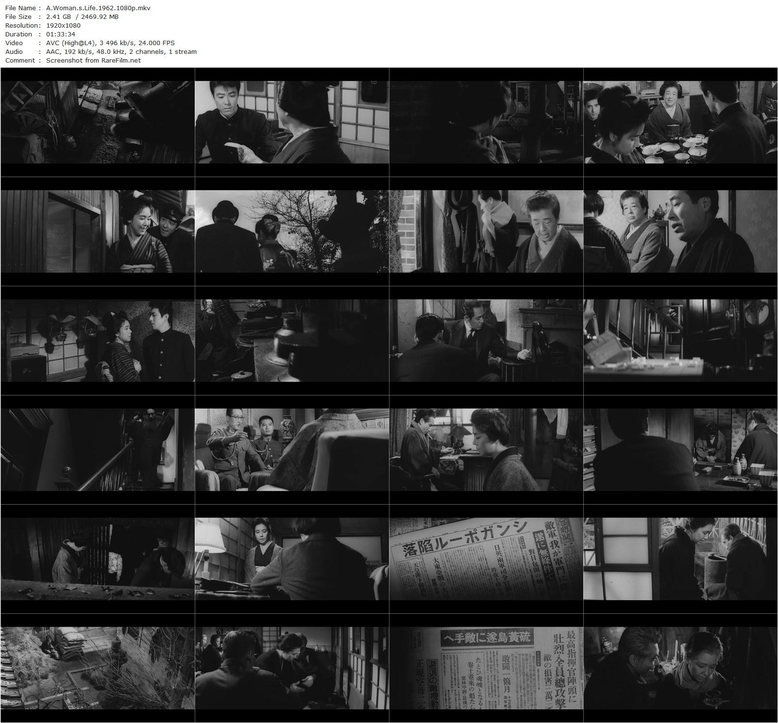 A Woman’s Life / Onna no issho (1962) Yasuzô Masumura, Machiko Kyô, Masaya Takahashi, Jirô Tamiya-poster
