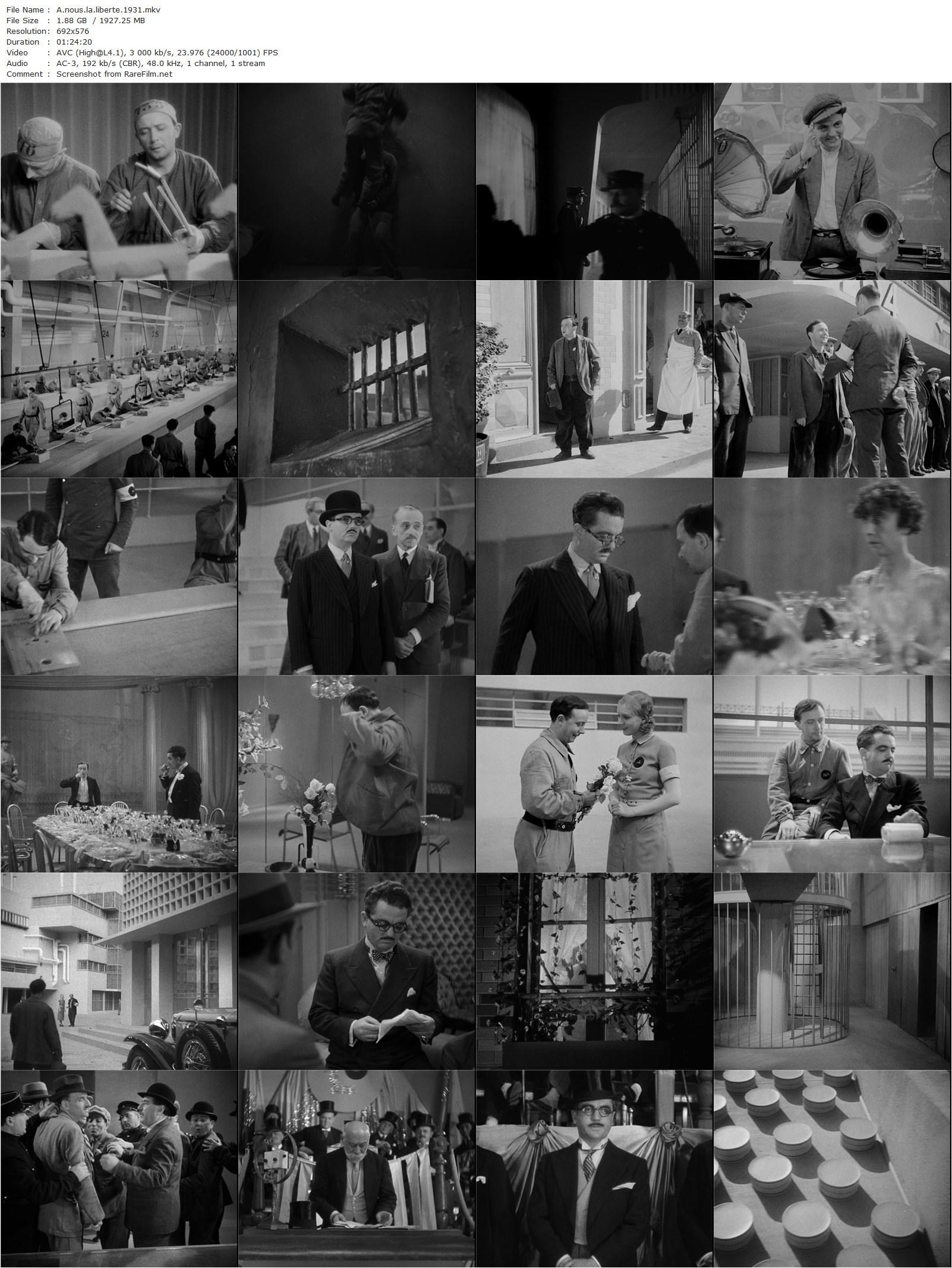 Freedom for Us (1931) René Clair, Raymond Cordy, Henri Marchand, Rolla France-poster