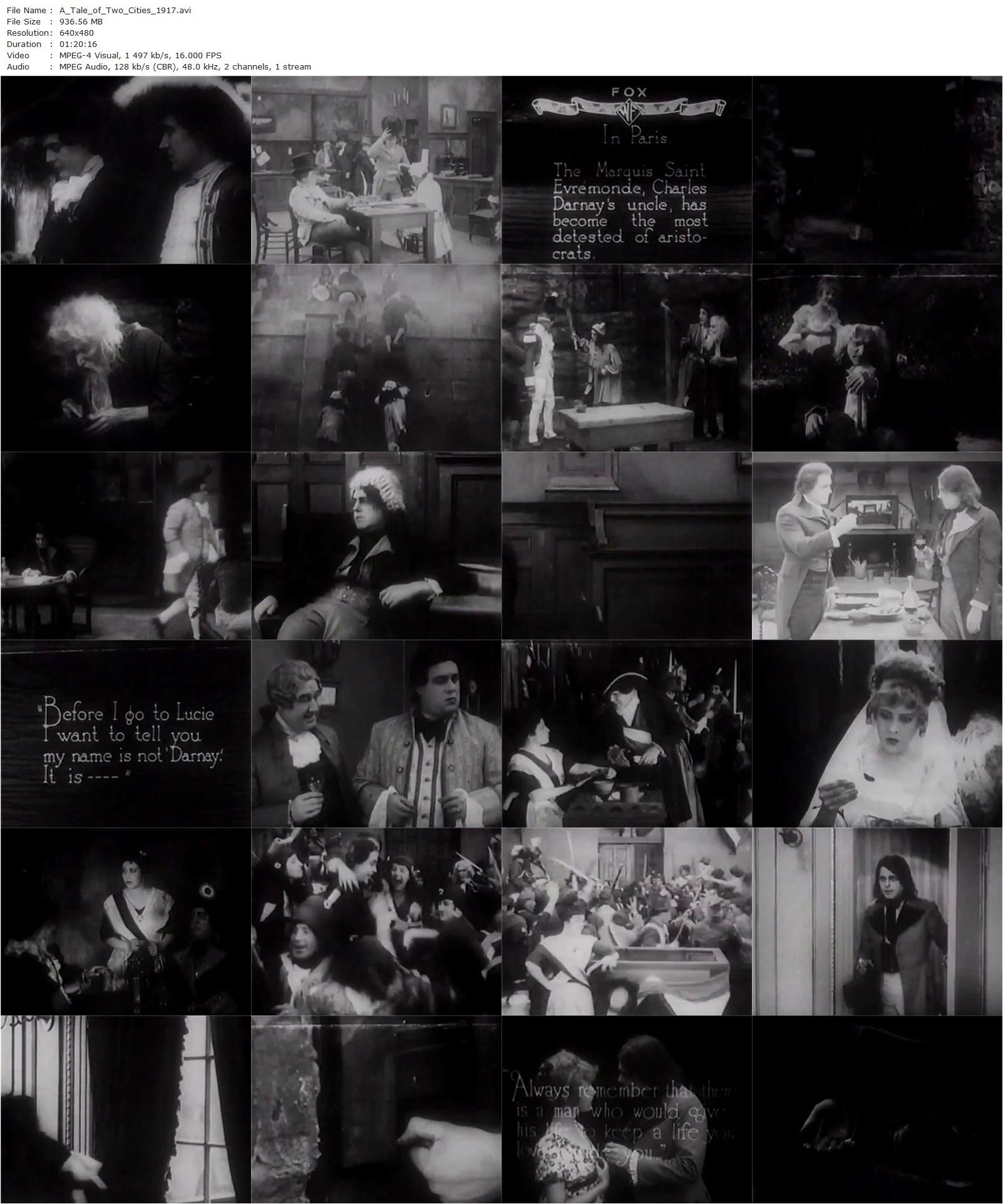 A Tale of Two Cities (1917) Frank Lloyd, William Farnum, Jewel Carmen, Charles Clary-poster