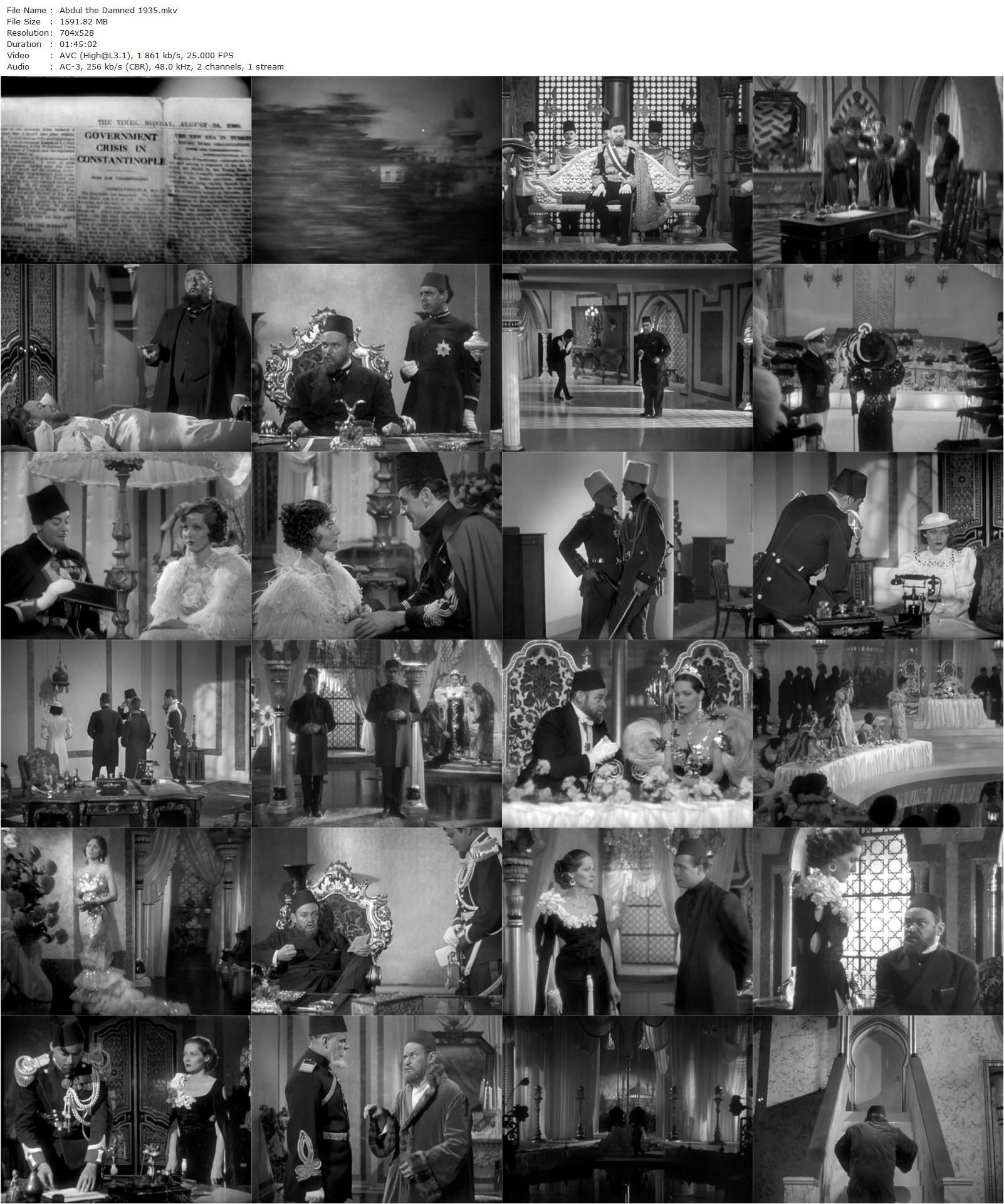 Abdul the Damned (1935) Karl Grune, Fritz Kortner-poster