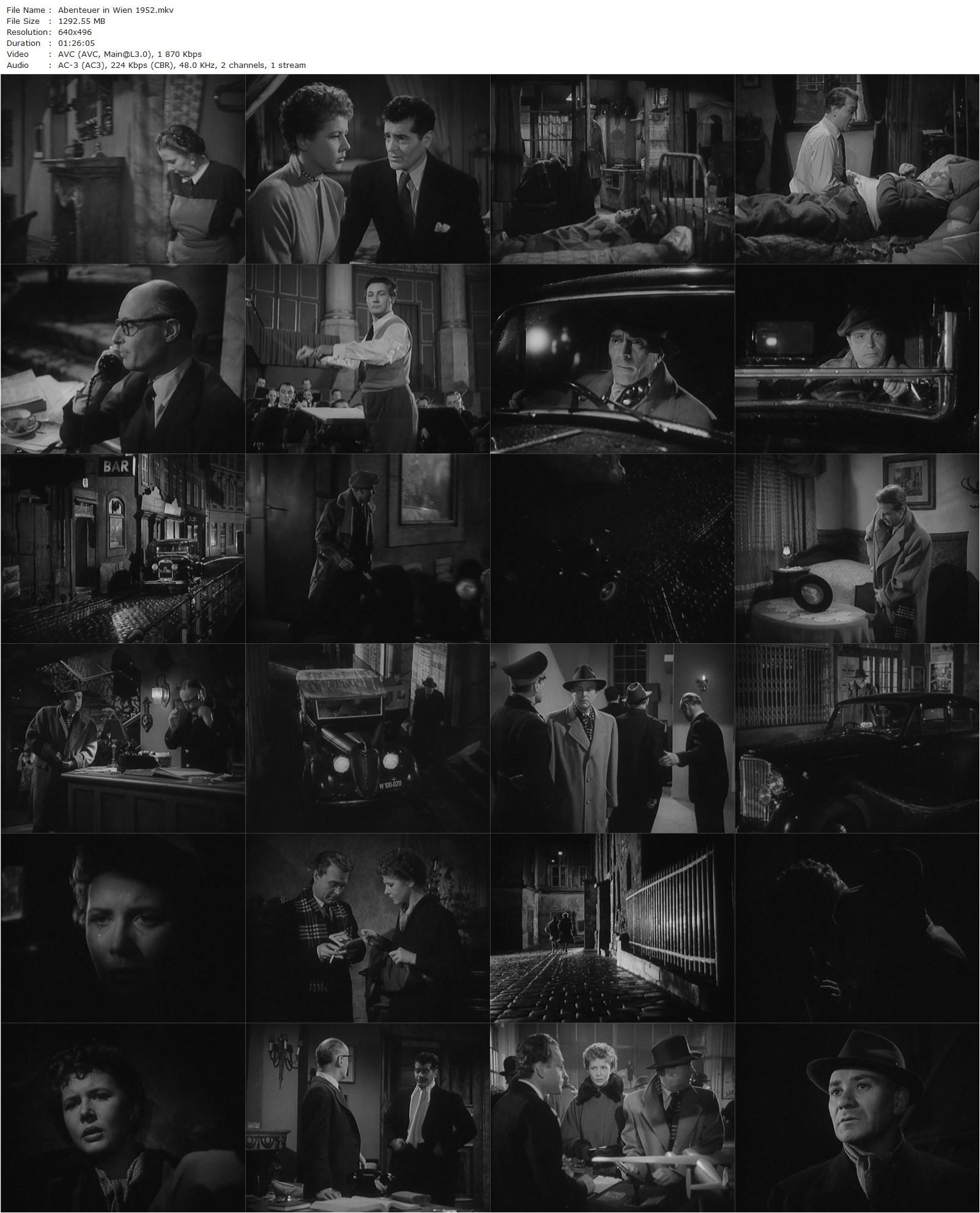 Abenteuer in Wien / Adventures in Vienna (1952) Emil E. Reinert, Gustav Fröhlich, Cornell Borchers, Adrienne Gessner-poster